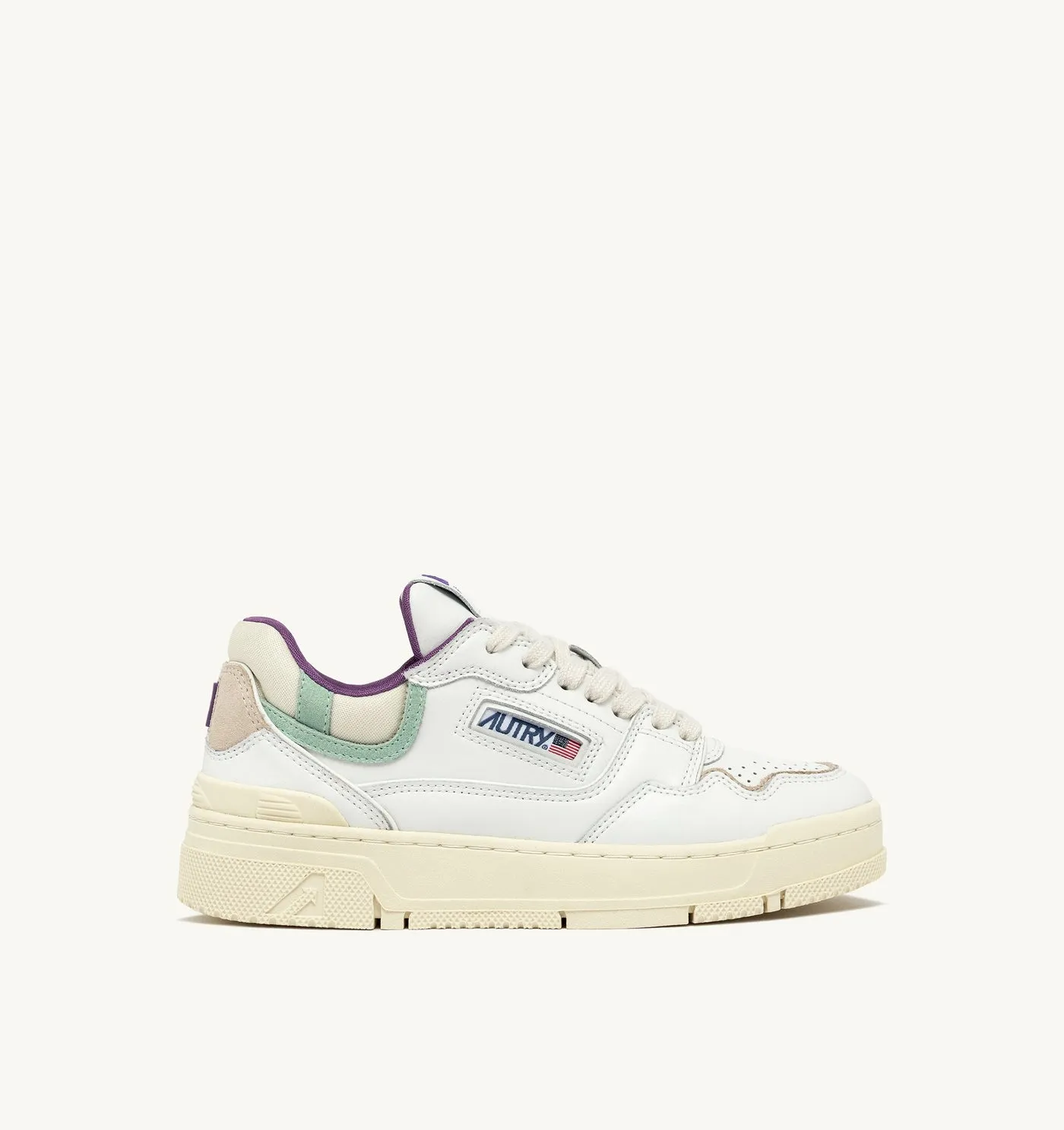CLC LOW IN PELLE BIANCA E SUEDE CAMEO GREEN