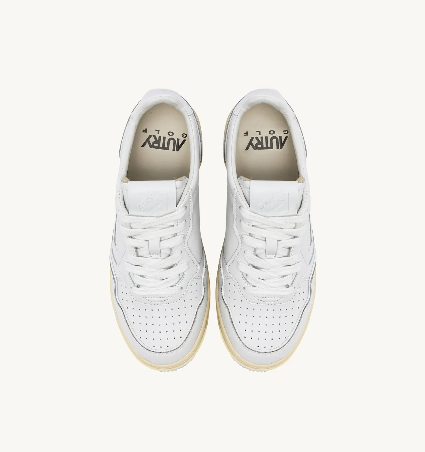 GOLF LOW IN PELLE COLORE BIANCO