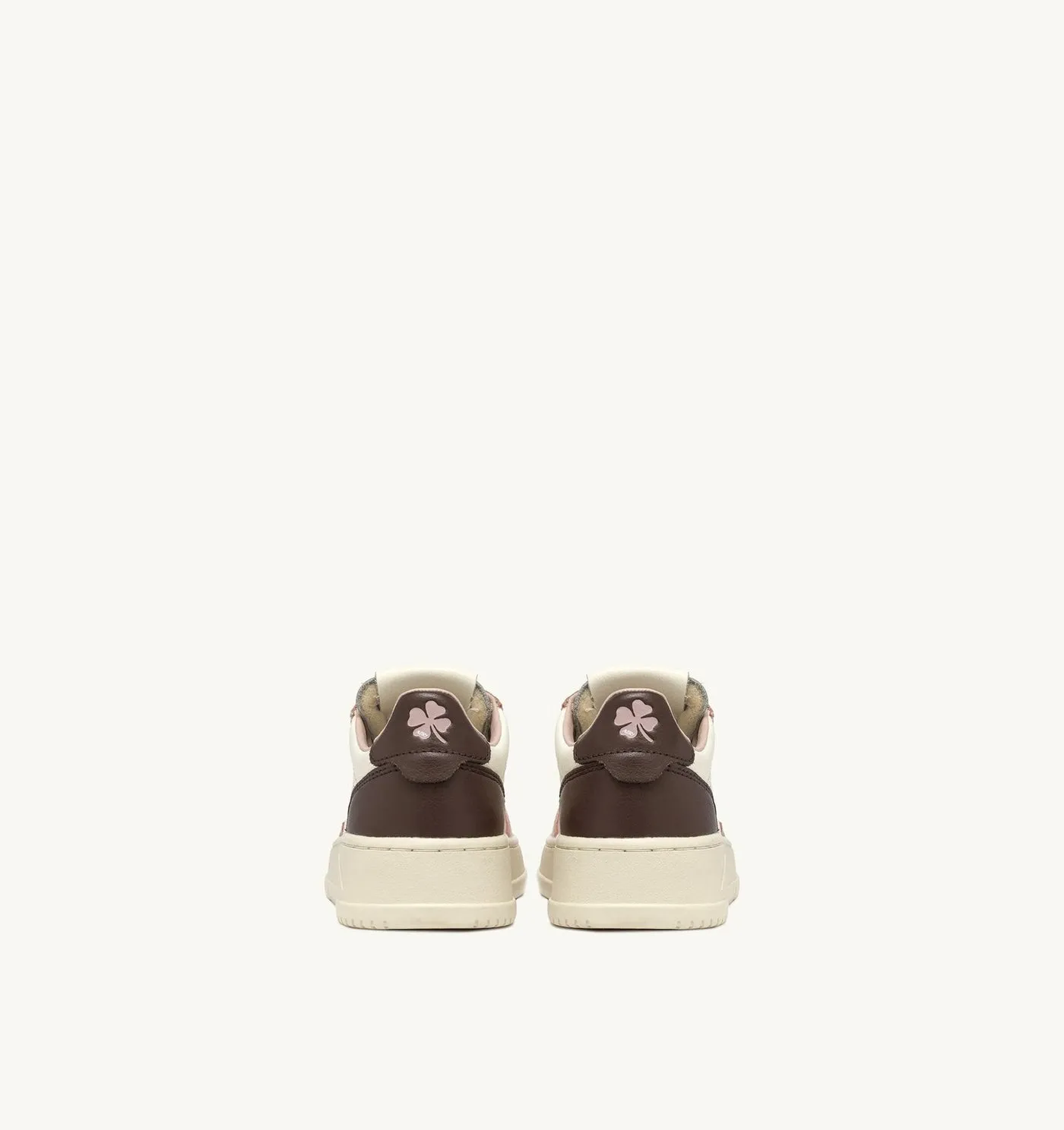 MEDALIST KIDS LOW IN PELLE BIANCA, MARRONE E ROSA CIPRIA