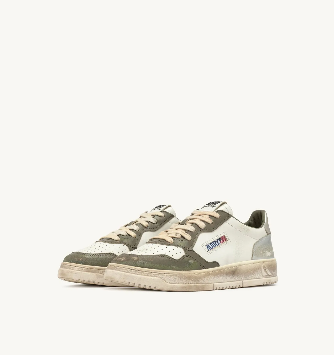 MEDALIST LOW SUPER VINTAGE WHISPER WHITE VERDE E SILVER