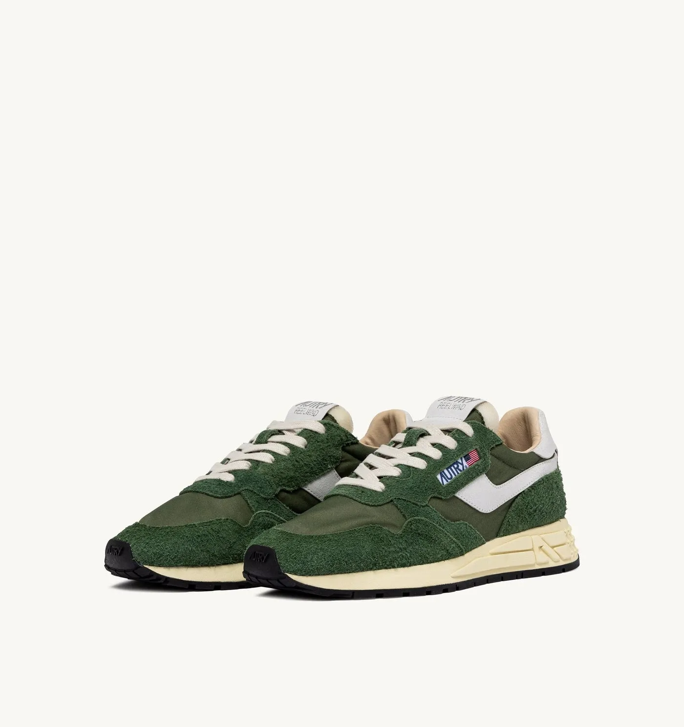 REELWIND LOW IN NYLON E SUEDE MILITARY