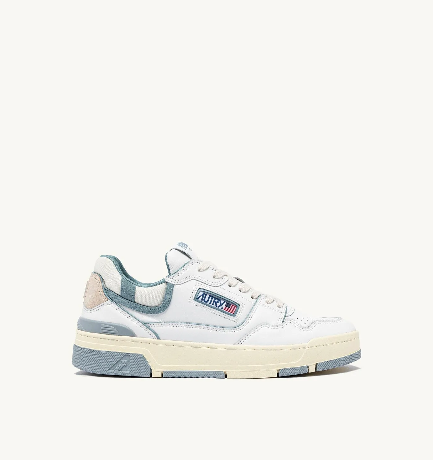 CLC LOW IN PELLE BIANCA E SUEDE SILVER BLUE