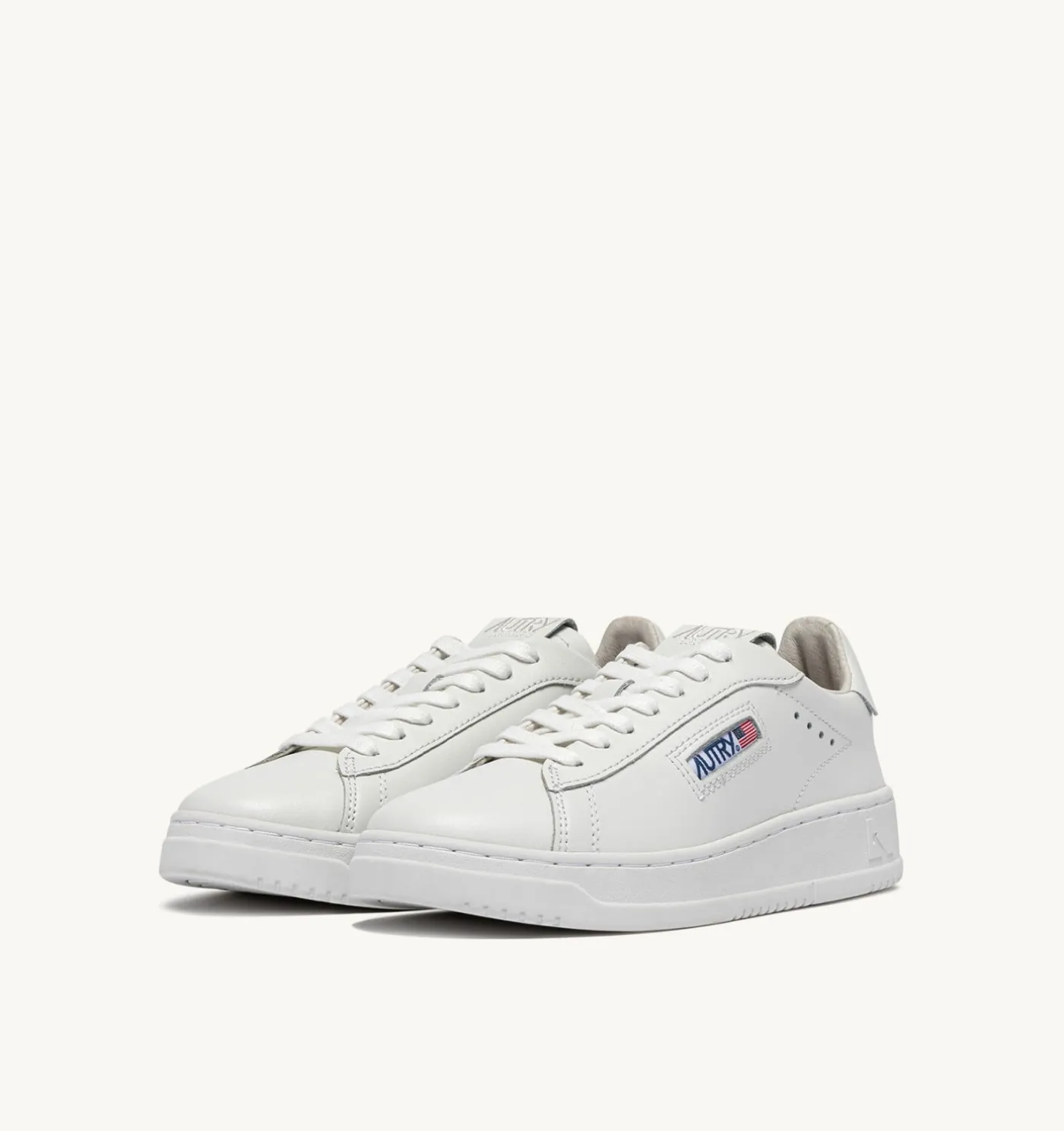 SNEAKERS DALLAS LOW IN PELLE BIANCA