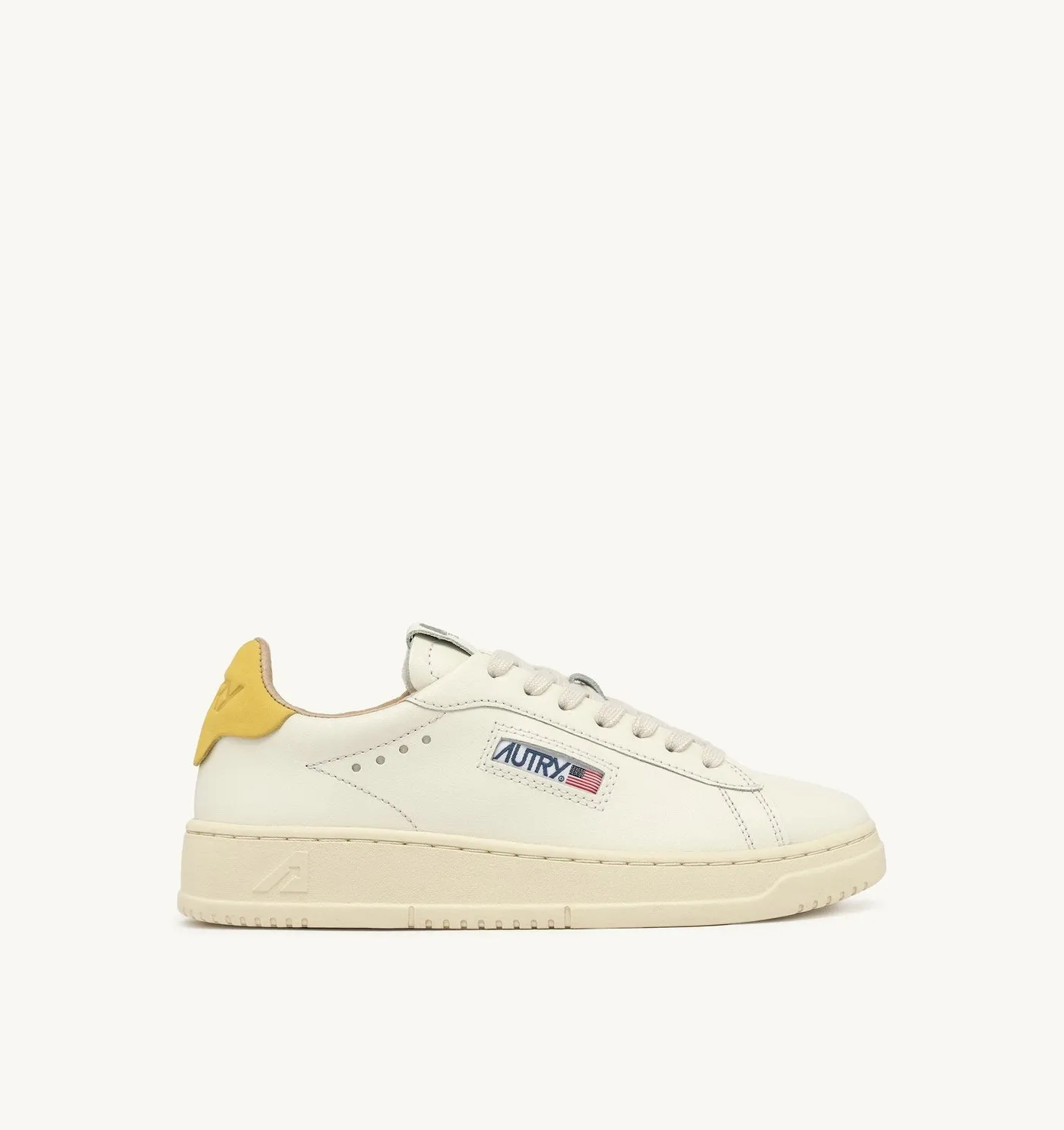 DALLAS LOW IN PELLE COLORE MARSHMALLOW E BUTTERCUP