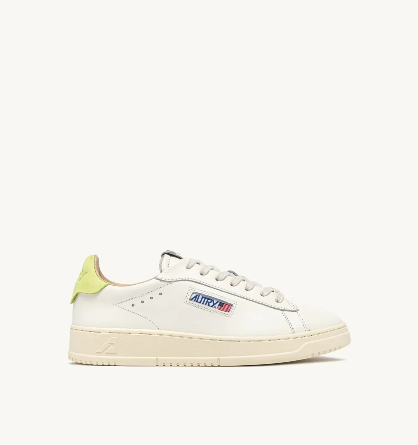 SNEAKERS DALLAS LOW IN PELLE DAIQUIRI GREEN E MARSHMALLOW