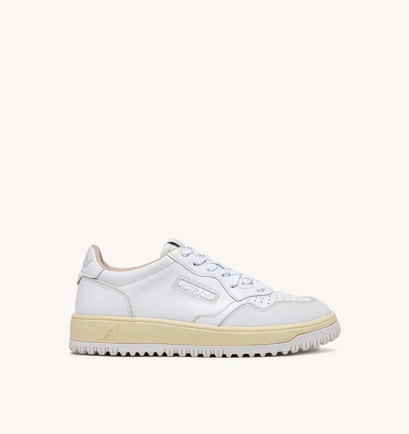 SNEAKERS GOLF LOW IN PELLE BIANCA