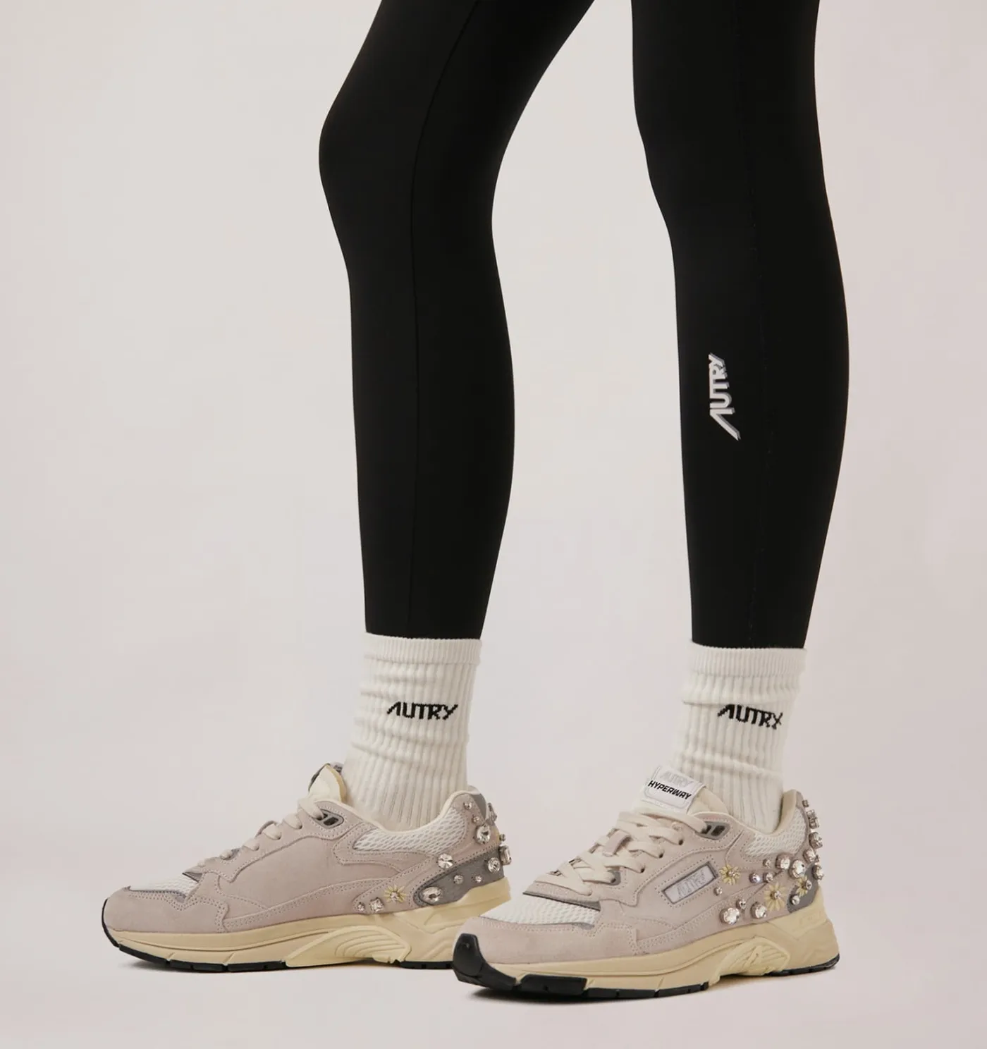 SNEAKERS HYPERWAY IN MESH E SUEDE BIANCO CON DETTAGLI
