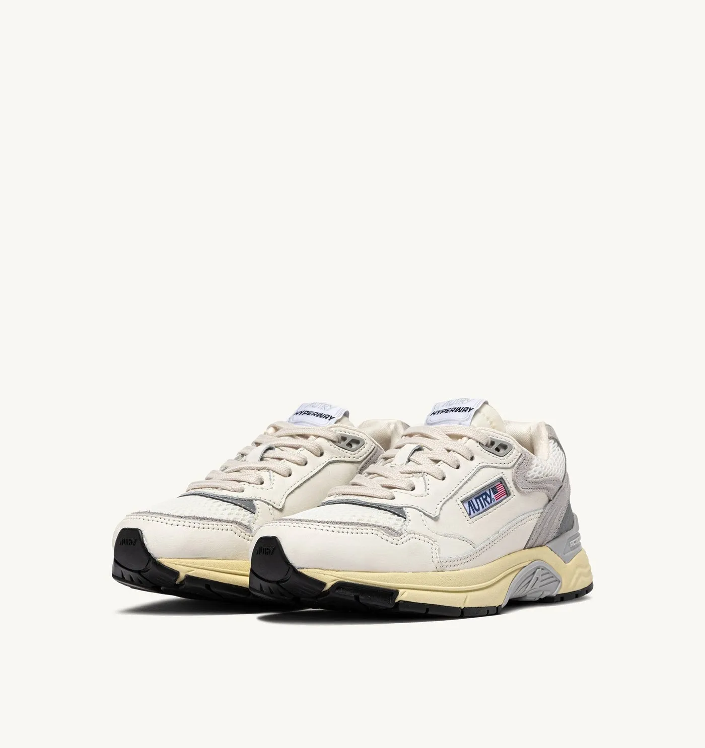 HYPERWAY IN MESH E SUEDE BIANCO E GRIGIO