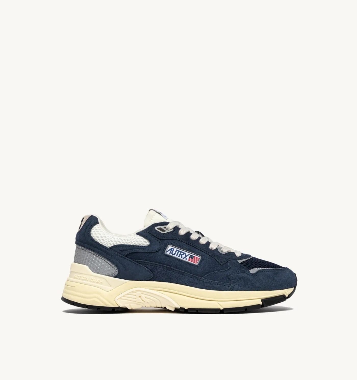 SNEAKERS HYPERWAY IN MESH E SUEDE BLUETTE E MARSHMALLOW