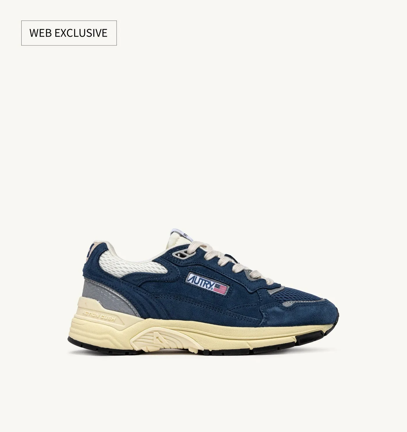 HYPERWAY IN MESH E SUEDE ENSIGN E ARGENTO