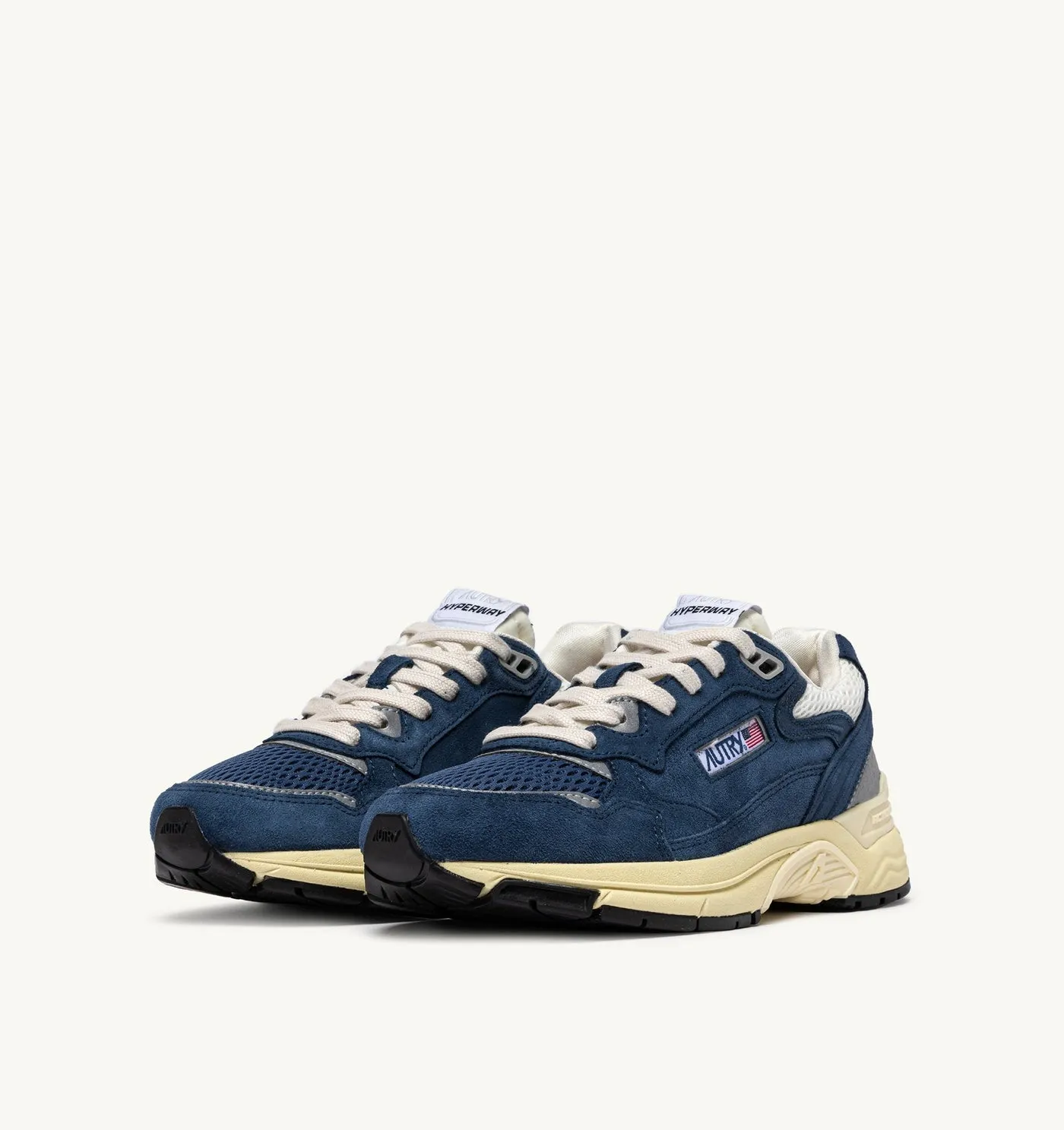 HYPERWAY IN MESH E SUEDE ENSIGN E ARGENTO