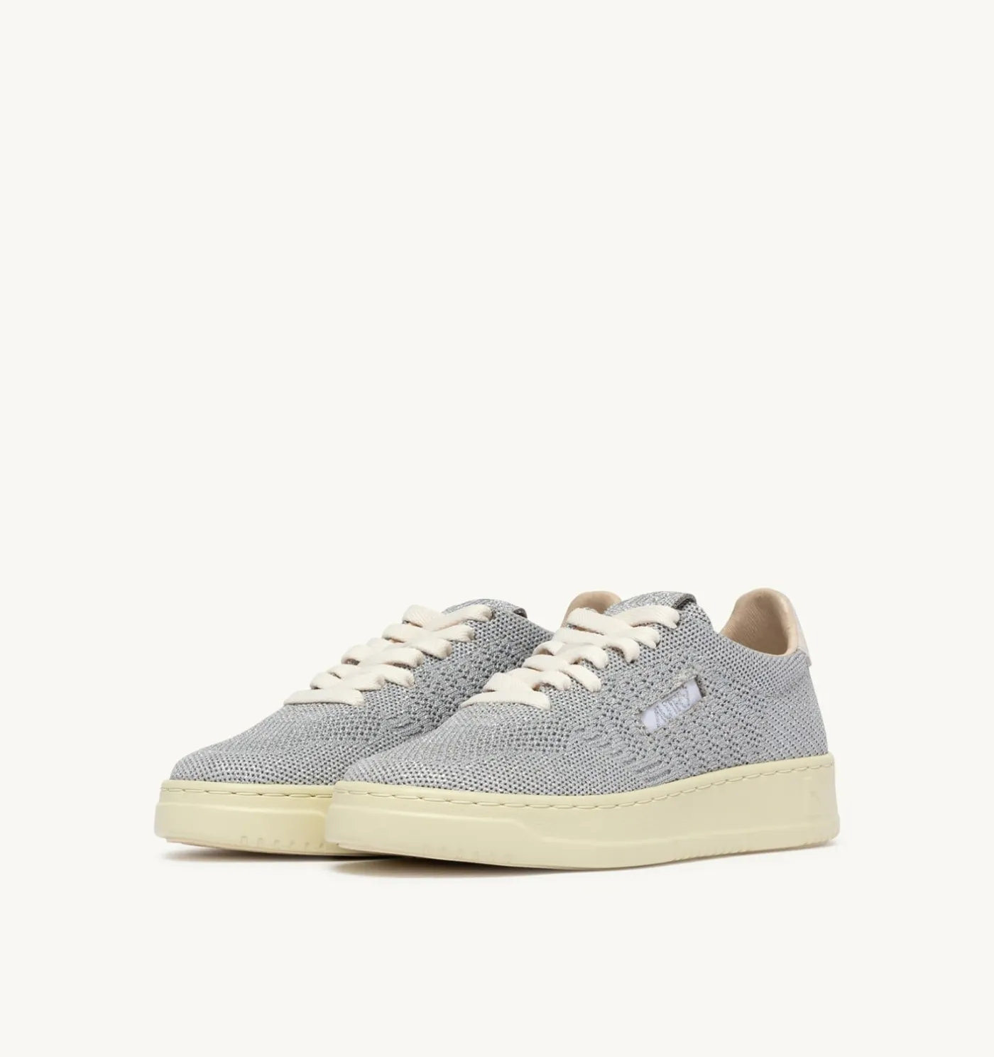 SNEAKERS MEDALIST EASEKNIT LOW IN MAGLIA ARGENTO