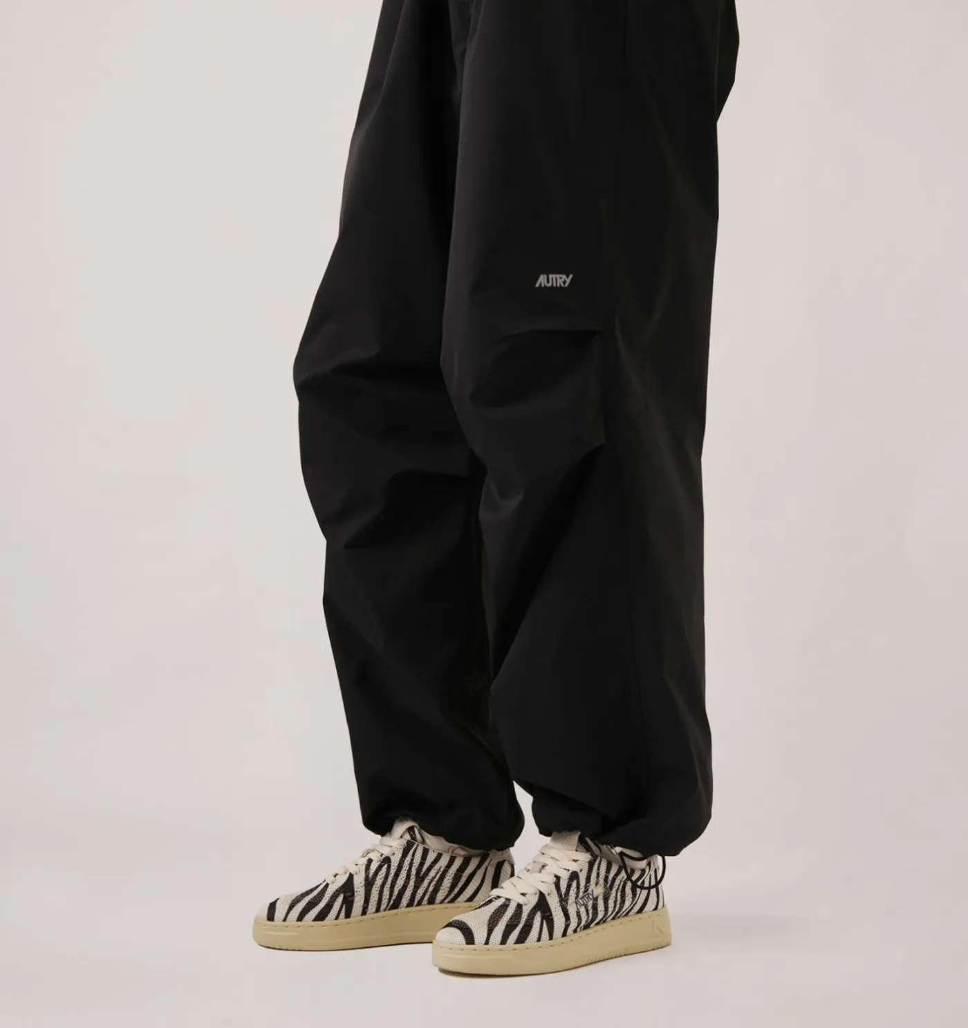 SNEAKERS MEDALIST EASEKNIT LOW IN MAGLIA 'ZEBRA PRINT' AVORIO E NERO
