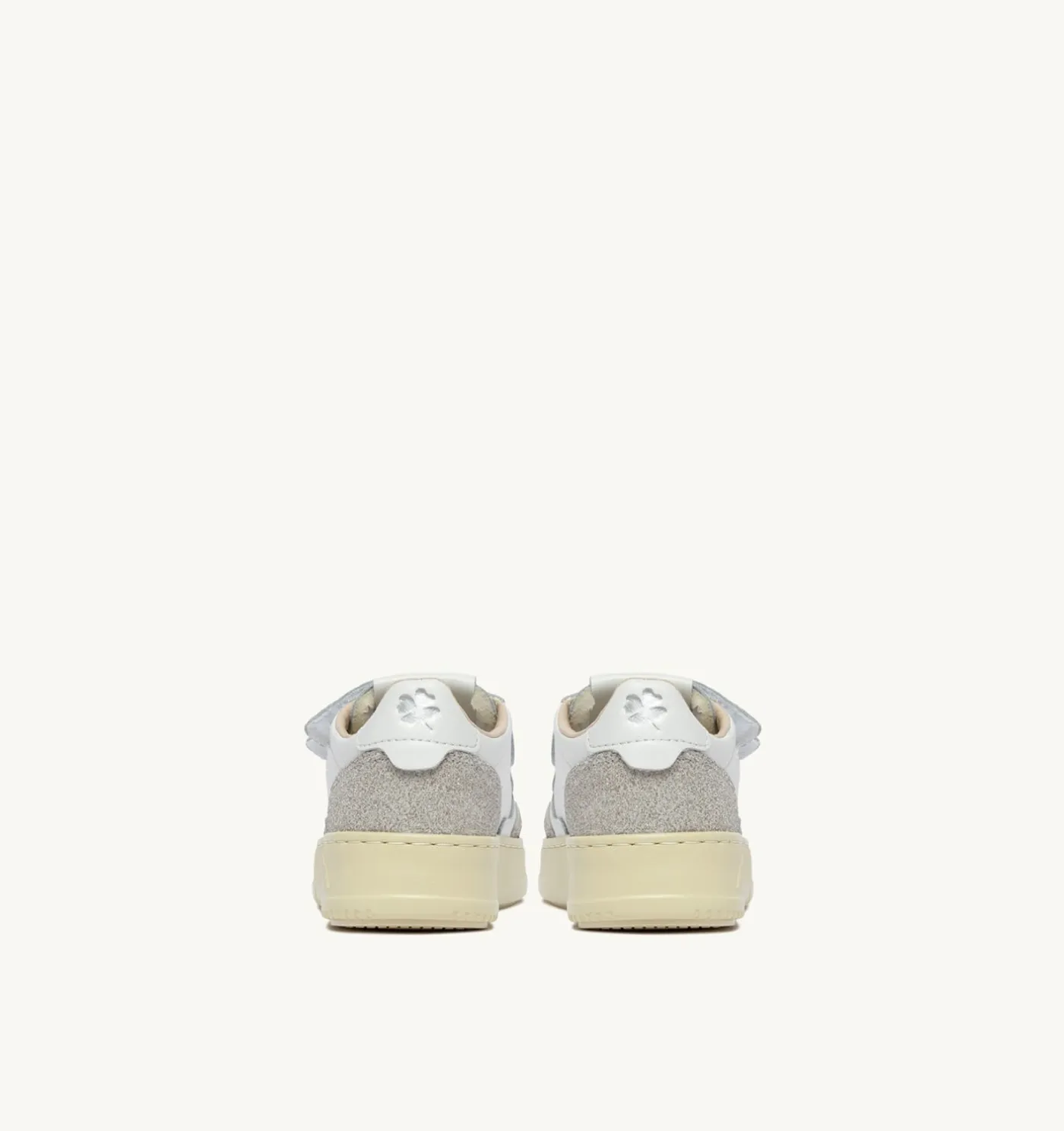 SNEAKERS MEDALIST KIDSTRIPES IN PELLE BIANCA E PELLE GLITTER GRIGIO
