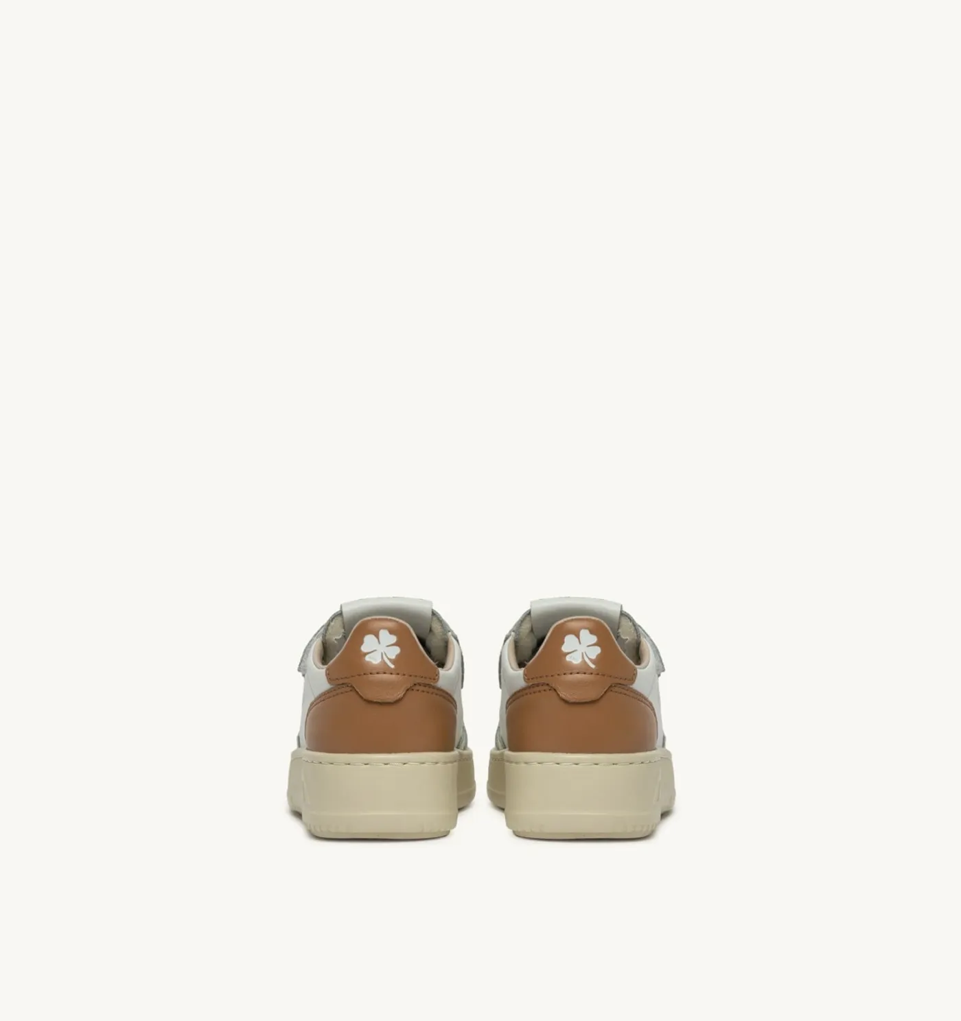 SNEAKERS MEDALIST KIDSTRIPES LOW IN PELLE WHISPER WHITE AVORIO E BROWN SUGAR