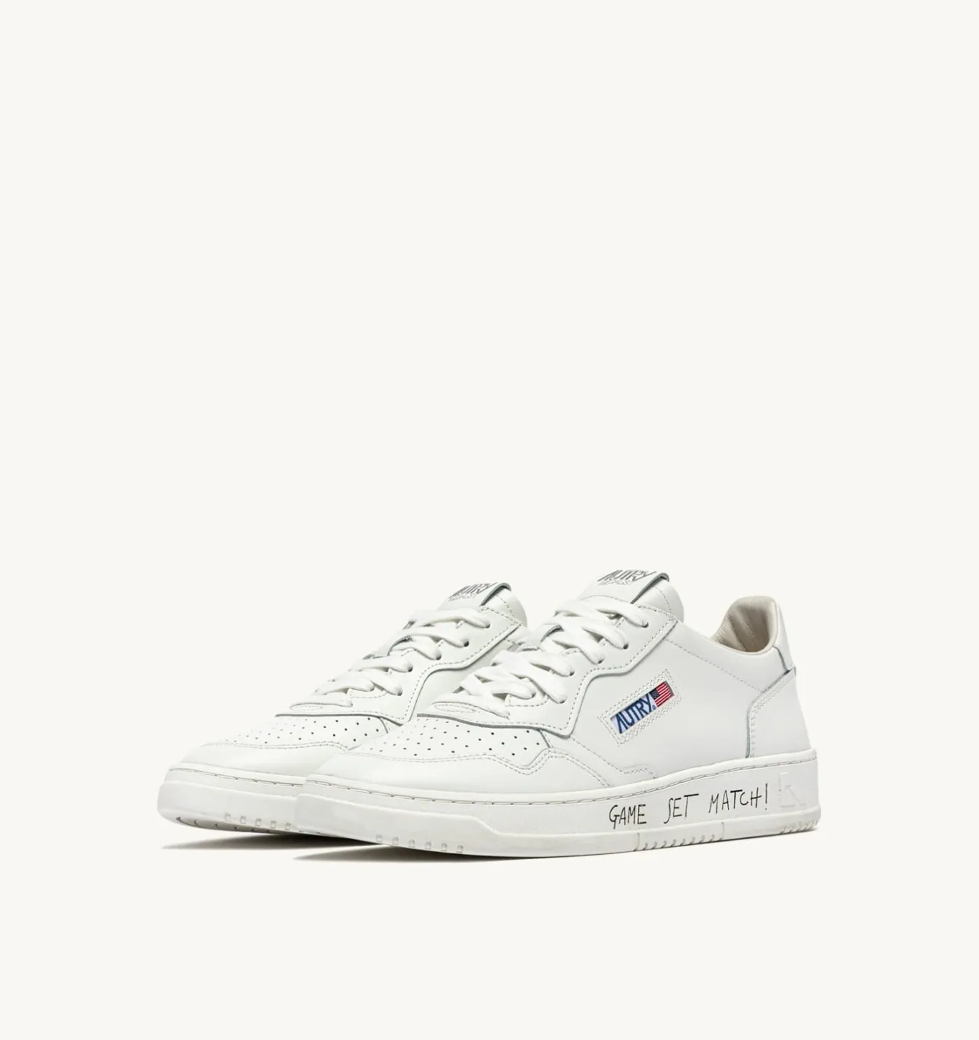SNEAKERS MEDALIST LOW IN PELLE BIANCA