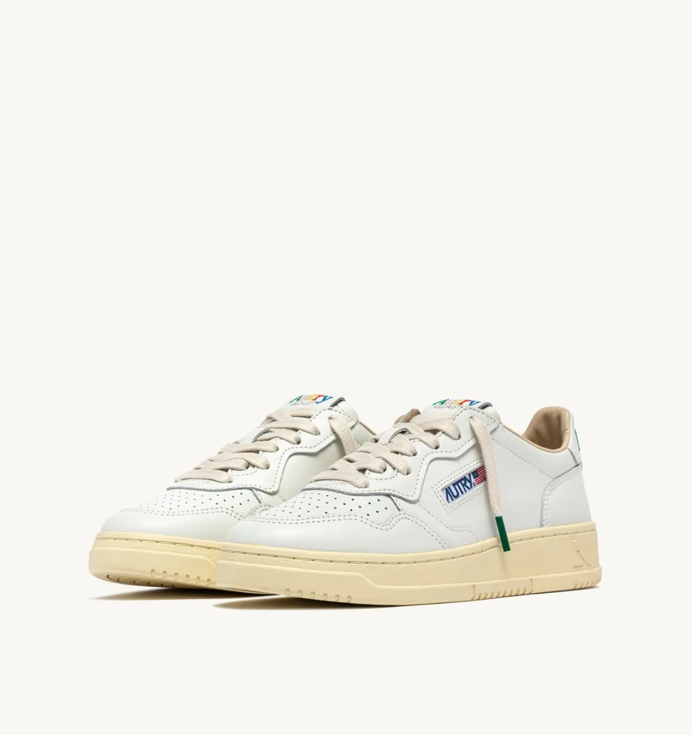 SNEAKERS MEDALIST LOW IN PELLE BIANCA