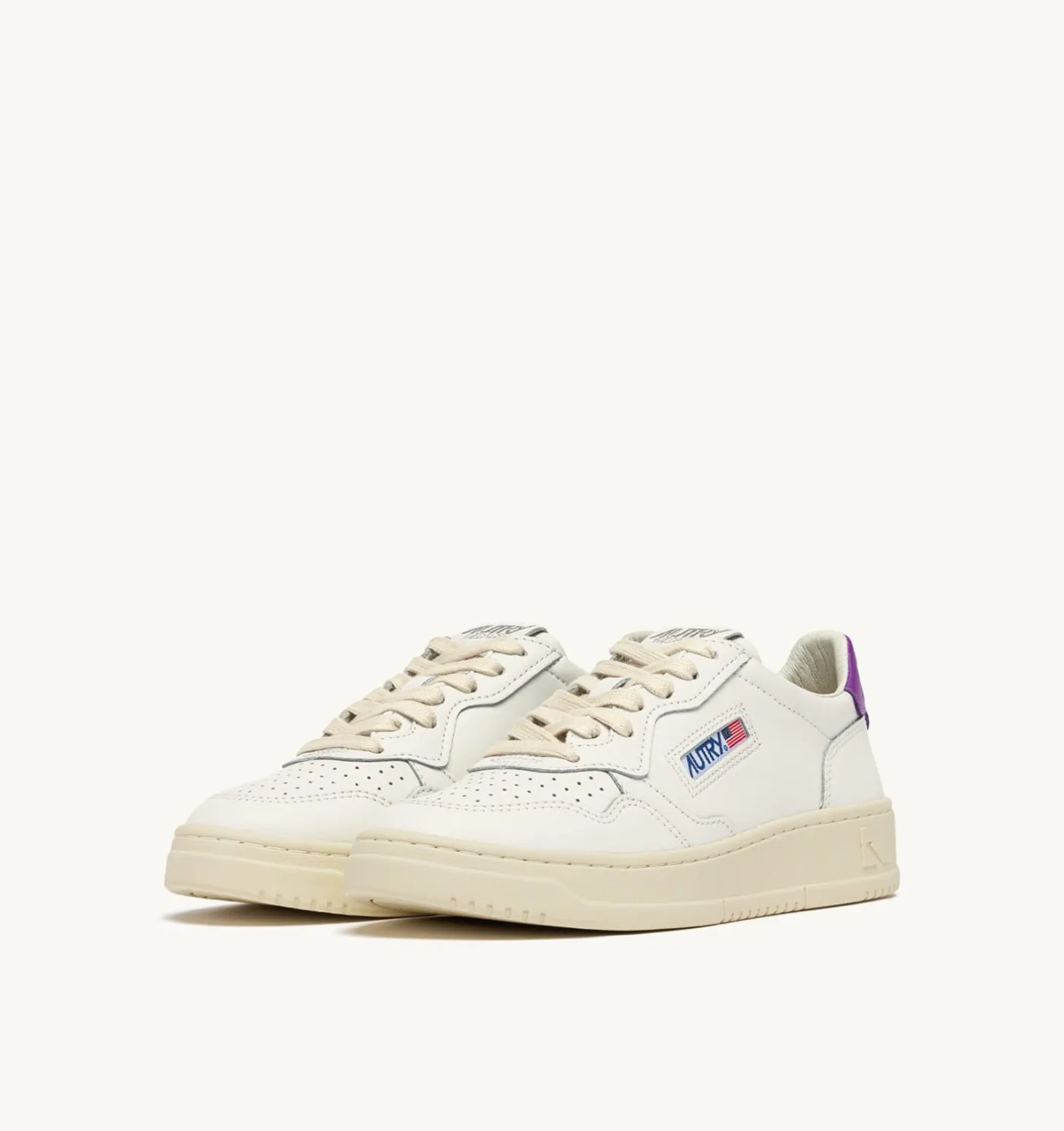SNEAKERS MEDALIST LOW IN PELLE BIANCA E DEWBERRY