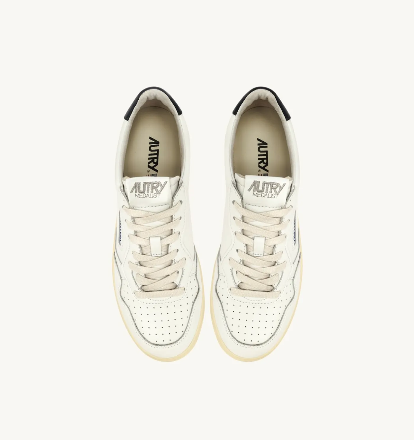 SNEAKERS MEDALIST LOW IN PELLE BIANCA E SPACE