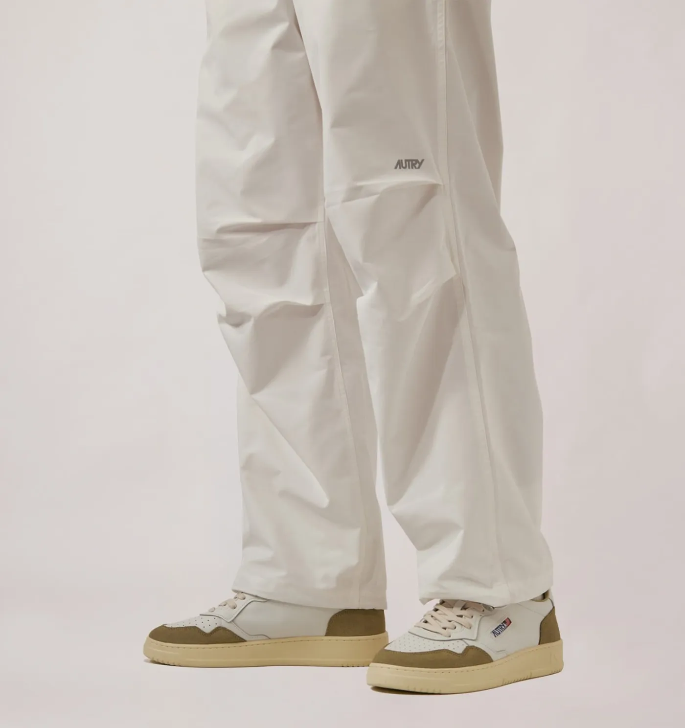 SNEAKERS MEDALIST LOW IN PELLE BIANCA E SUEDE GRAY GREEN