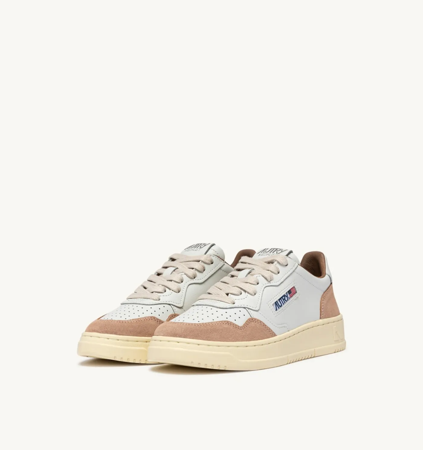 SNEAKERS MEDALIST LOW IN PELLE BIANCA E SUEDE PHARD