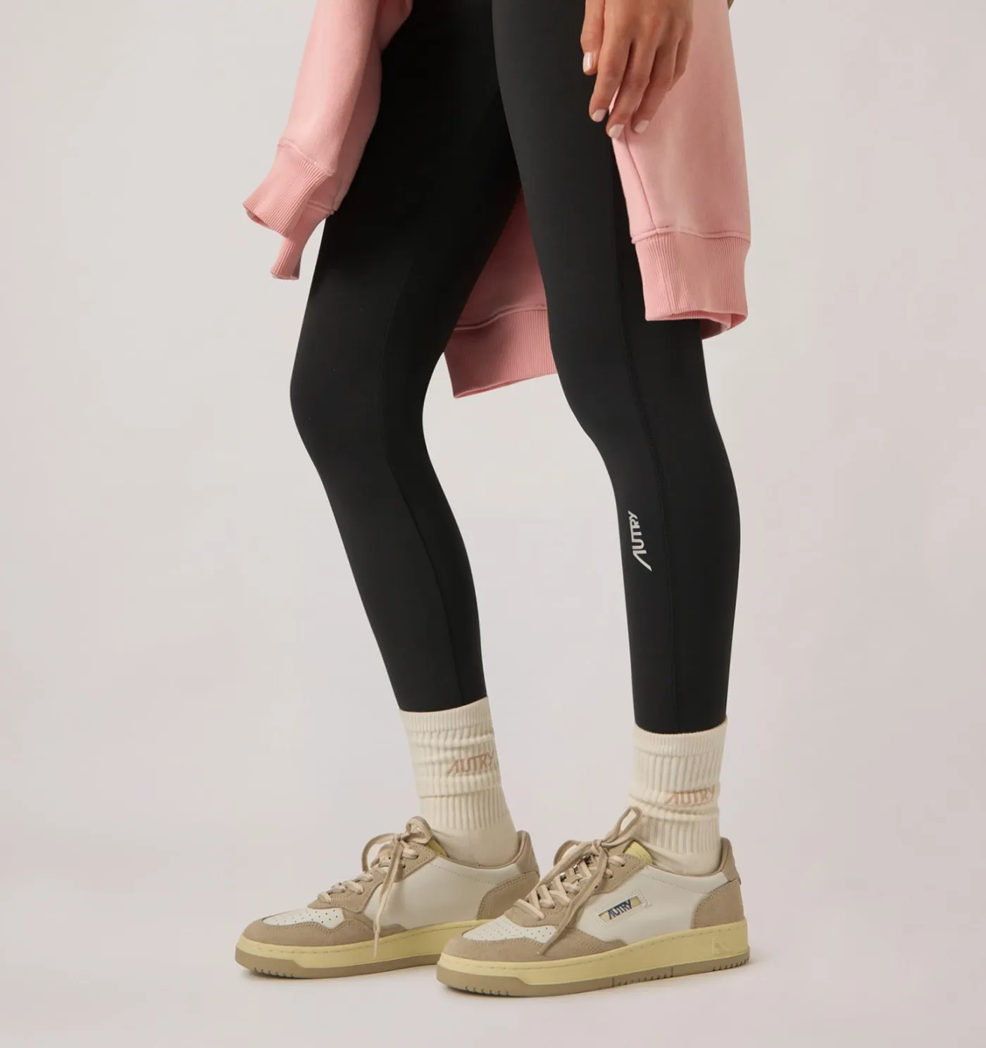 SNEAKERS MEDALIST LOW IN PELLE E SUEDE FEATHER GRAY E LAMB