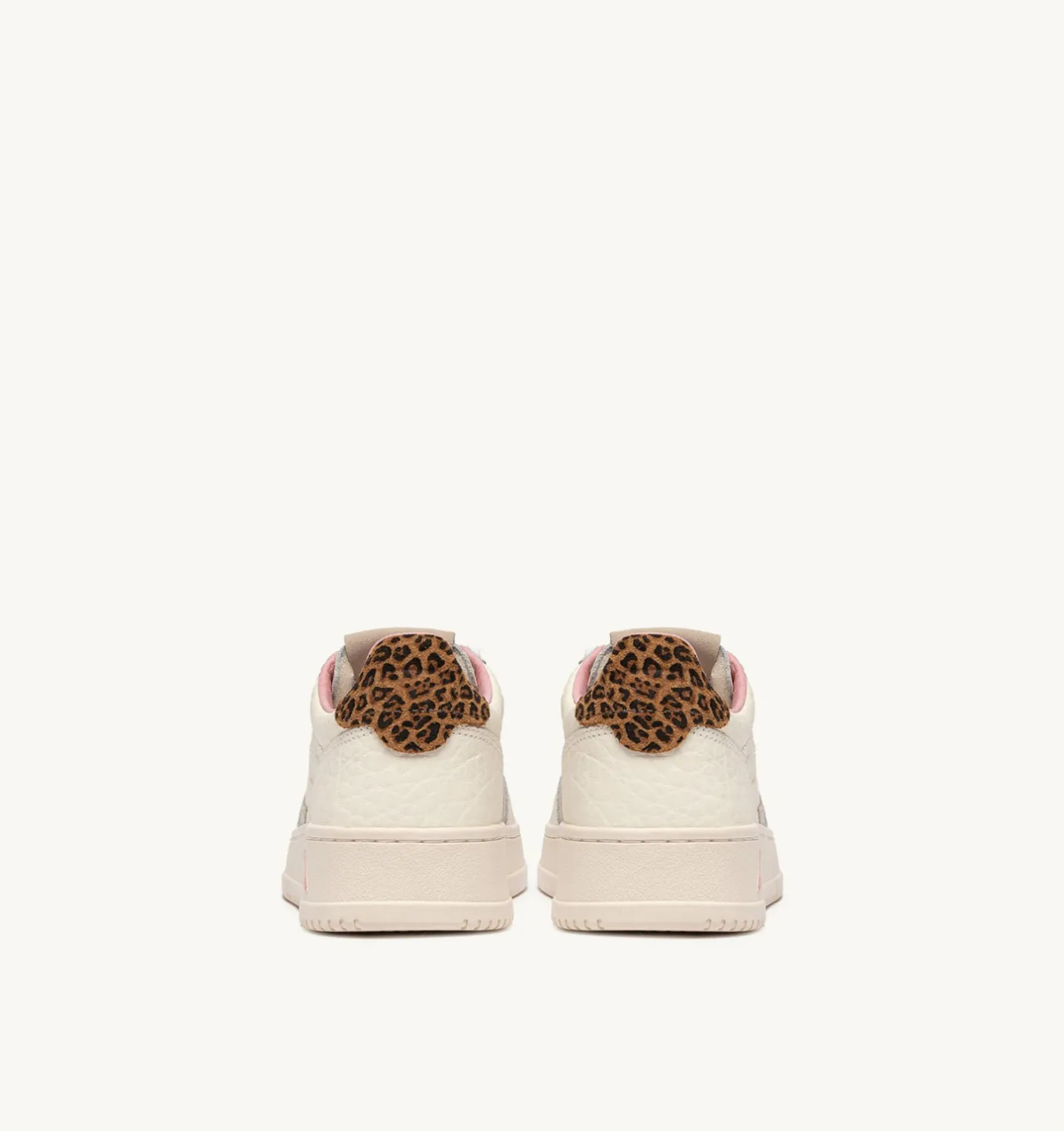 SNEAKERS MEDALIST LOW IN PELLE SAND E LEOPARD