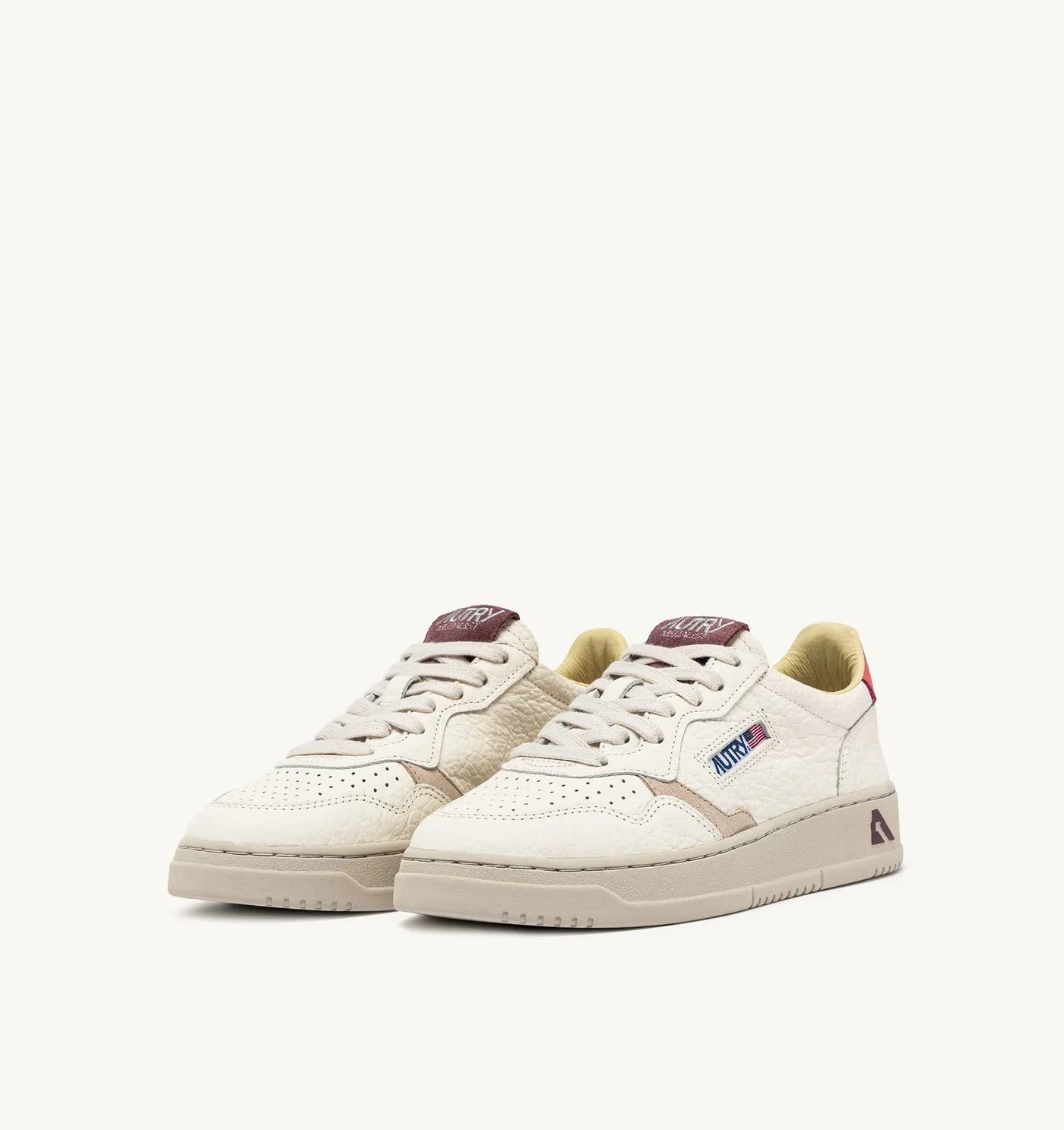 MEDALIST LOW IN PELLE COLORE ROSE E SAND