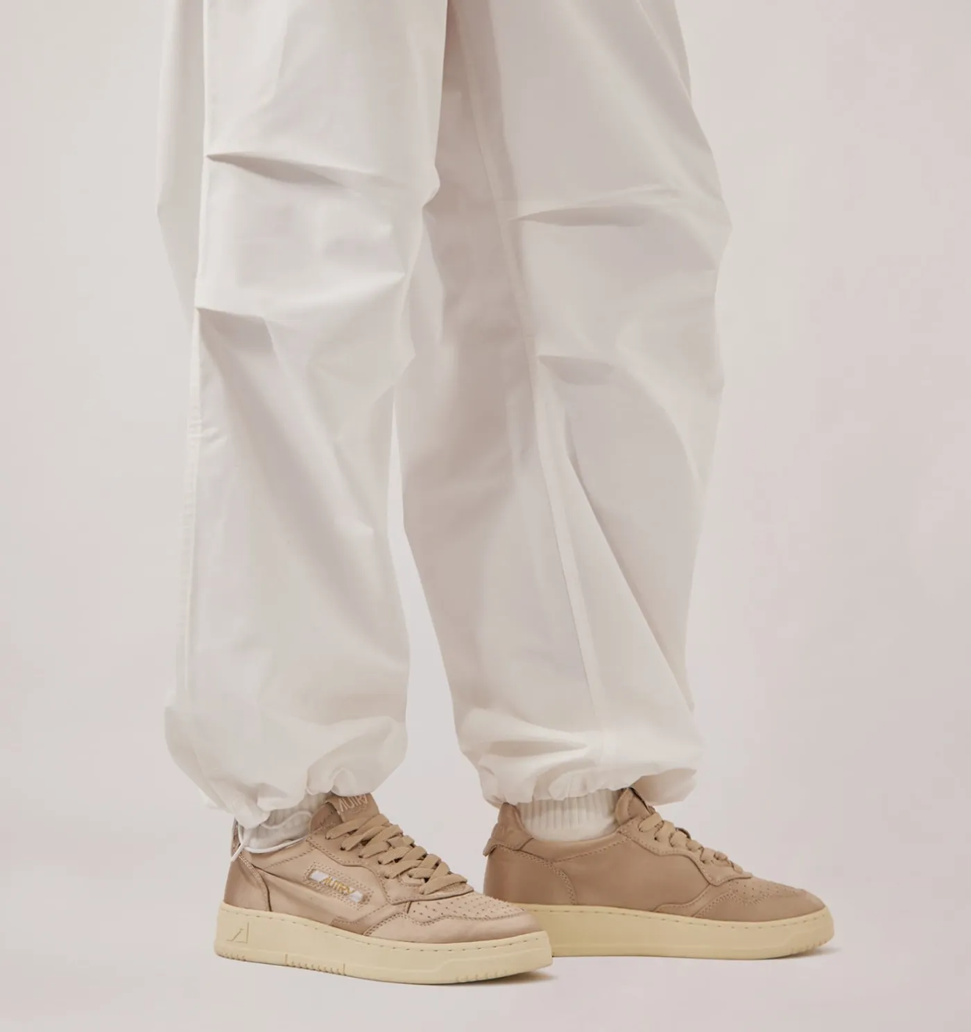 SNEAKERS MEDALIST LOW IN SATIN DESERT ROSE
