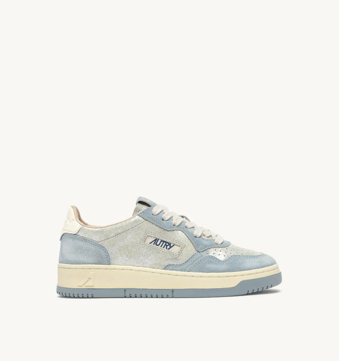 SNEAKERS MEDALIST LOW IN SUEDE ARGENTO E POOL SUGAR