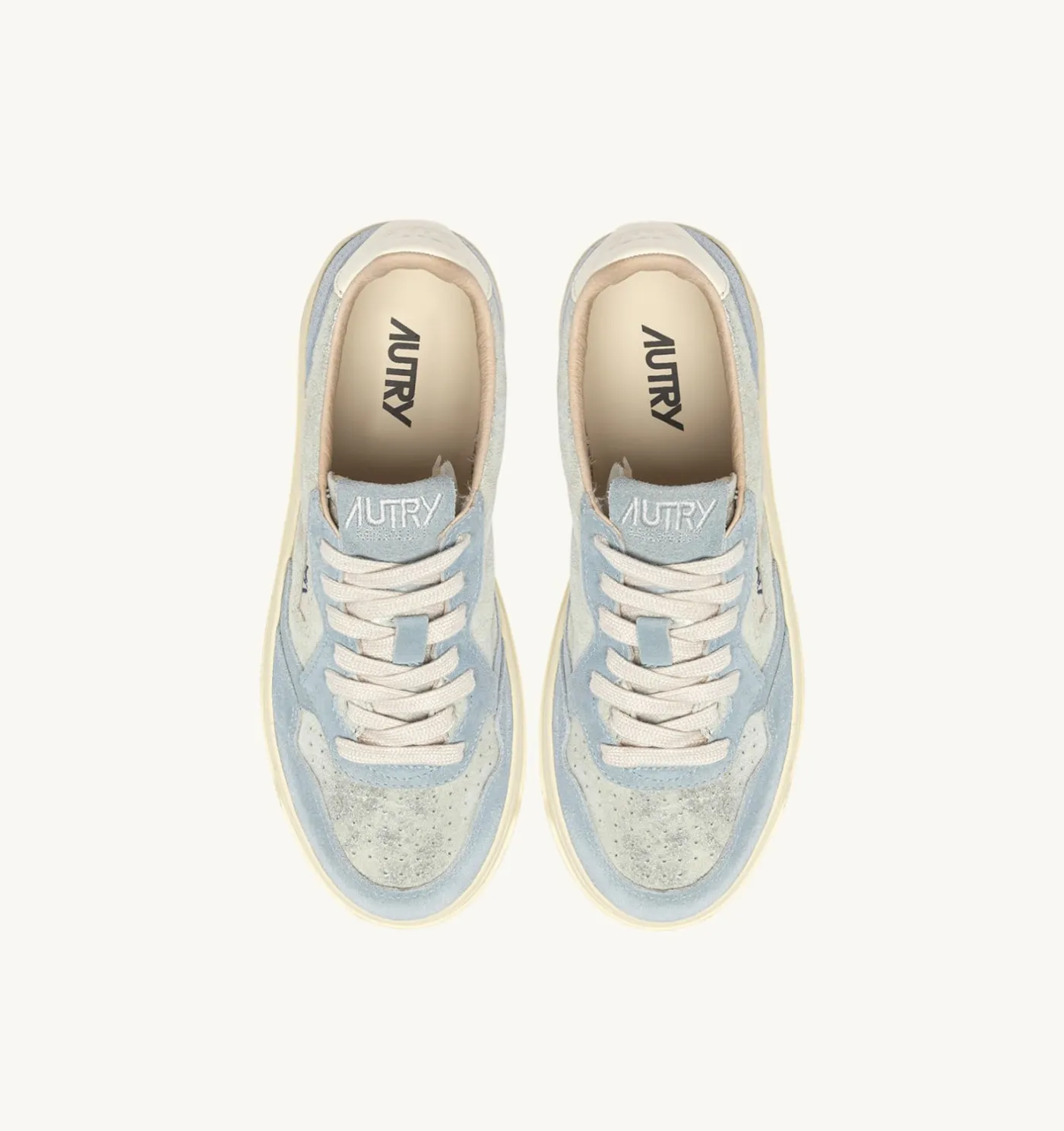 SNEAKERS MEDALIST LOW IN SUEDE ARGENTO E POOL SUGAR