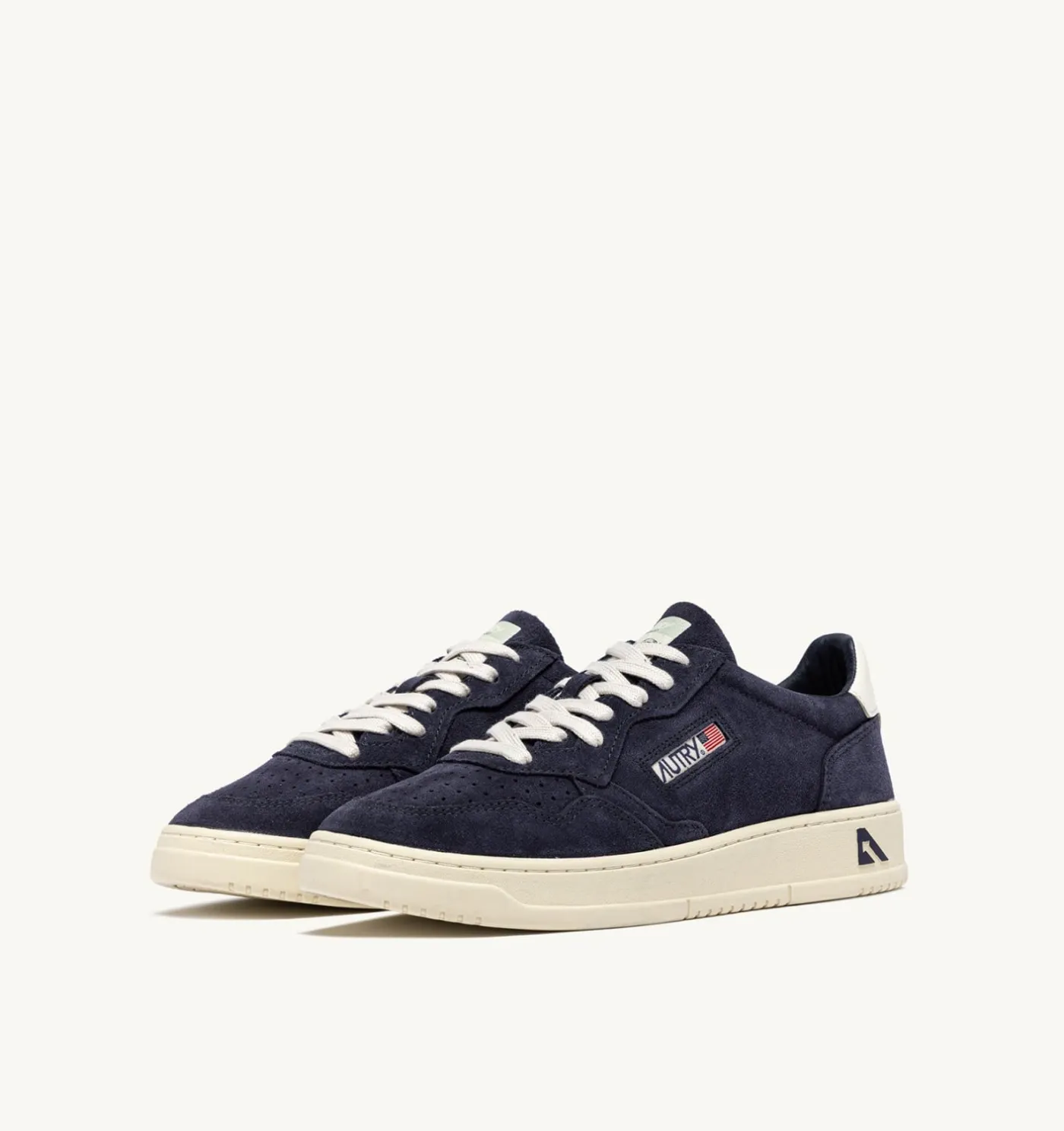 SNEAKERS MEDALIST LOW IN SUEDE SPACE E BIANCO