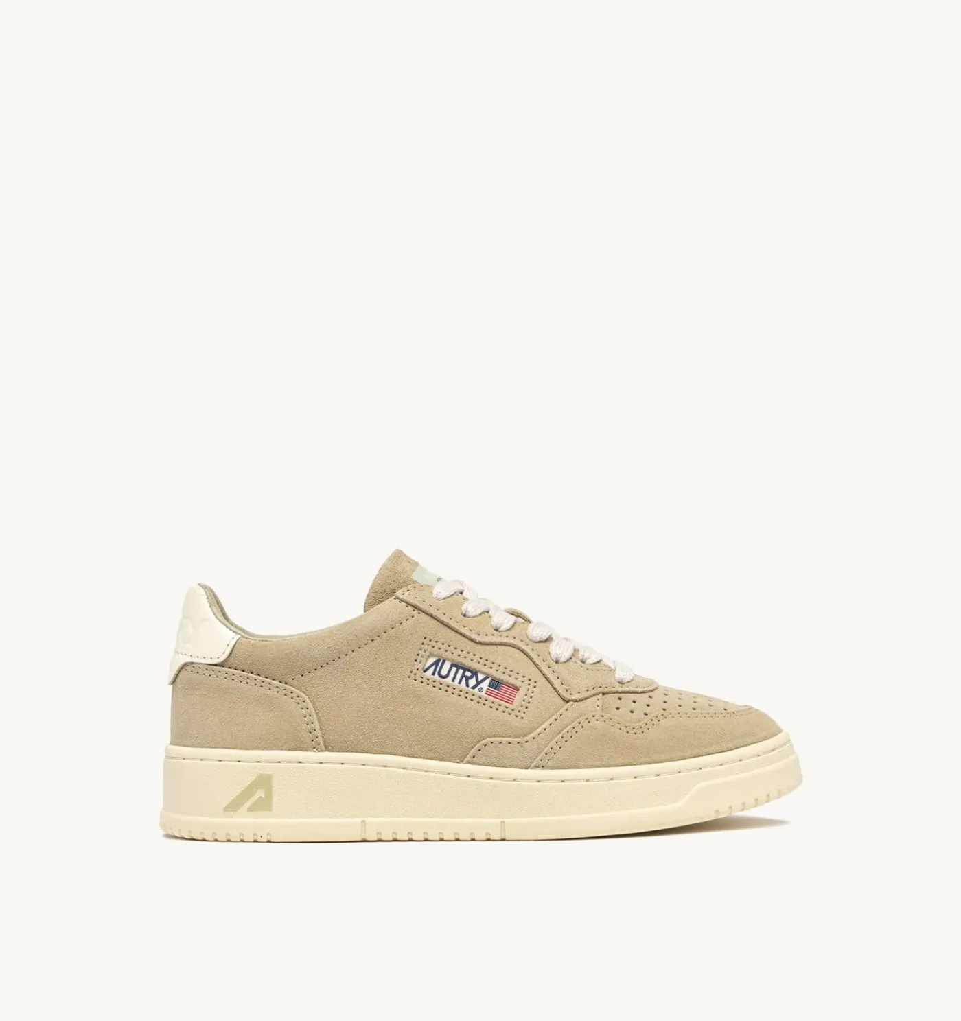 SNEAKERS MEDALIST LOW IN SUEDE SPONGE E BIANCO