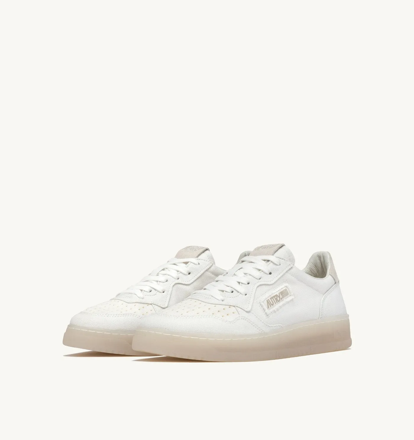 MEDALIST LOW IN TELA COLORE BIANCO