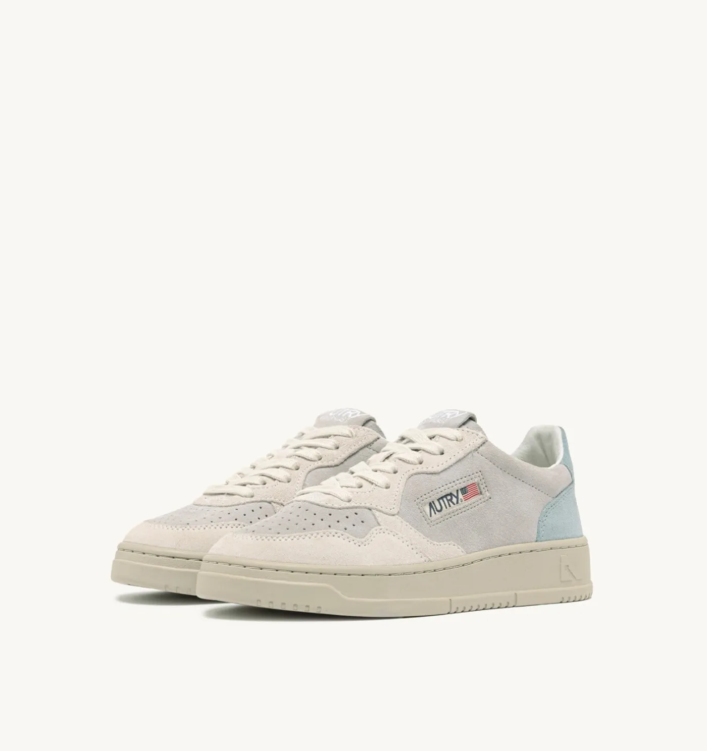 SNEAKERS MEDALIST LOW TRICOLOR IN SUEDE BIANCO SKY E LOFT