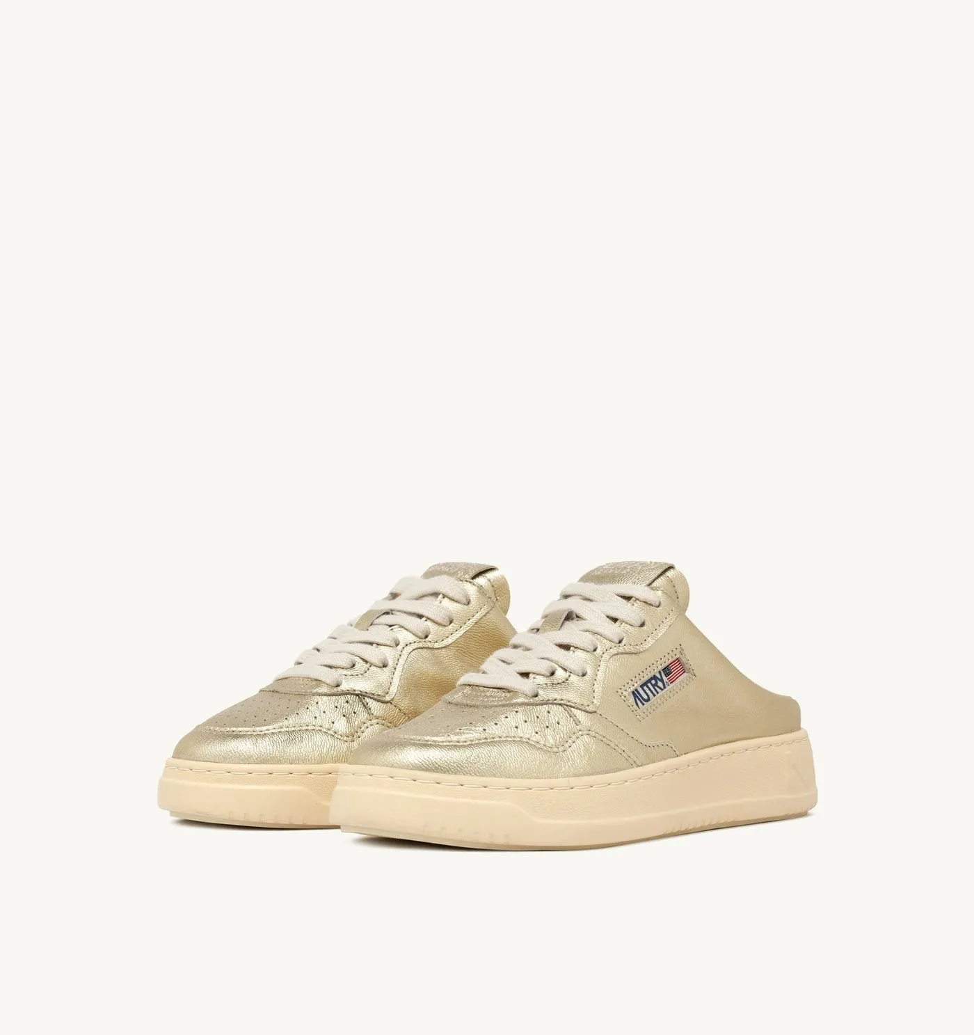 MEDALIST MULE IN NAPPA COLORE PLATINUM