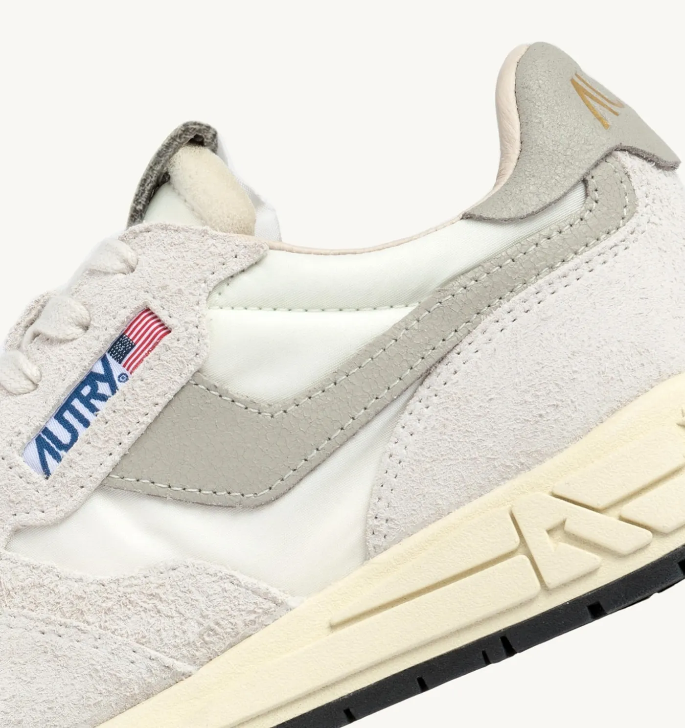 SNEAKERS REELWIND LOW IN NYLON E SUEDE BIANCO