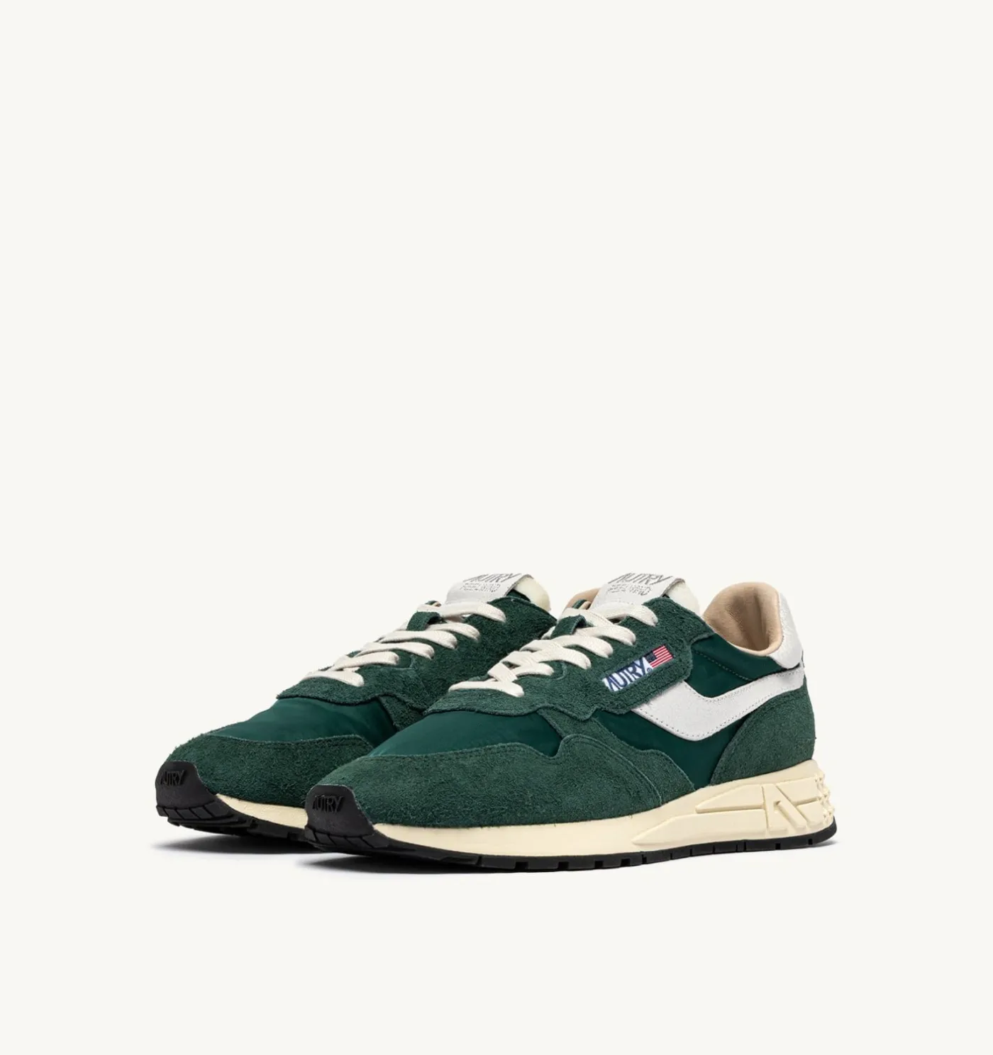 SNEAKERS REELWIND LOW IN NYLON E SUEDE BIANCO E BOTANICAL GARDEN