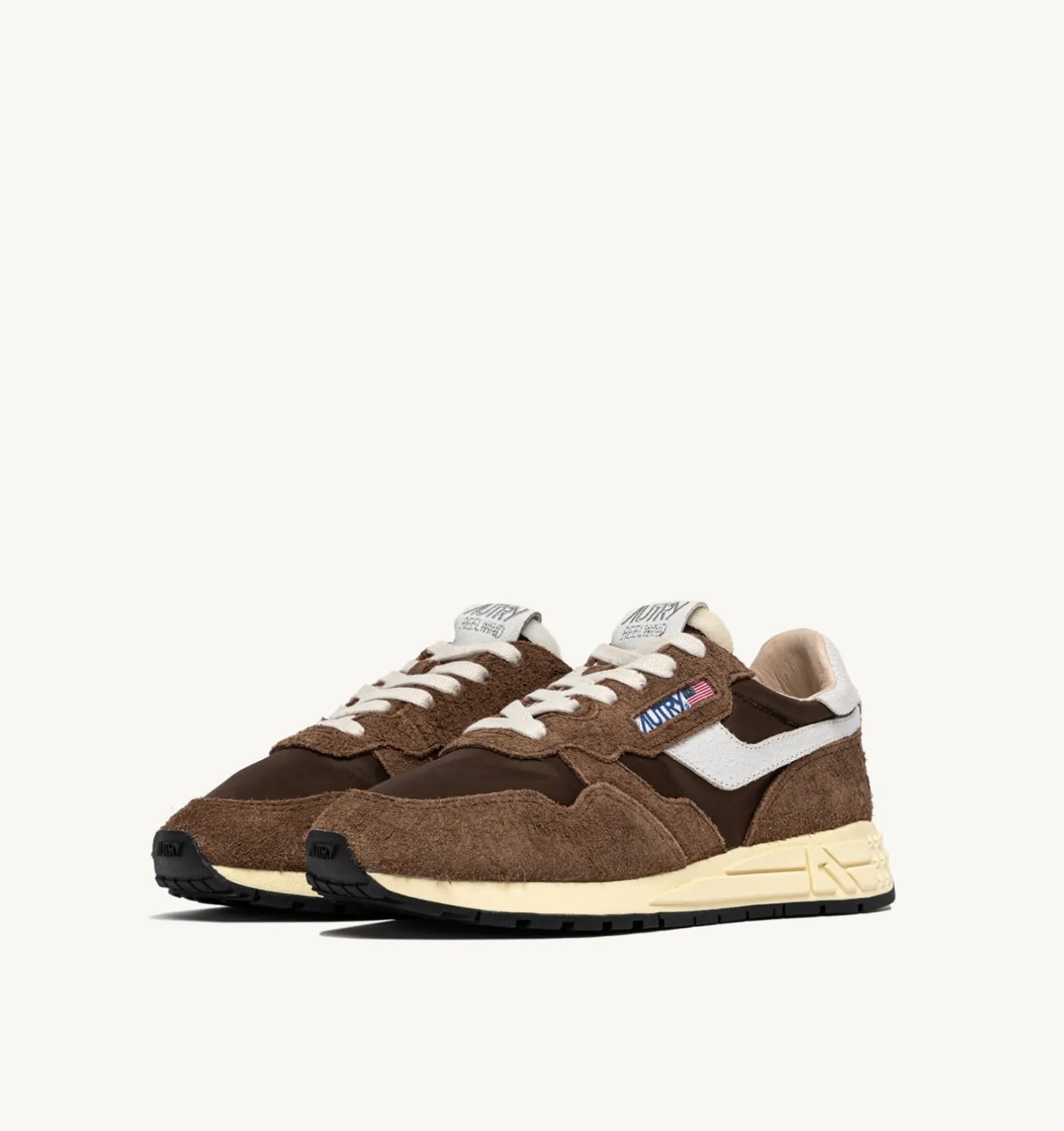 SNEAKERS REELWIND LOW IN NYLON E SUEDE BIANCO E TUNDRA