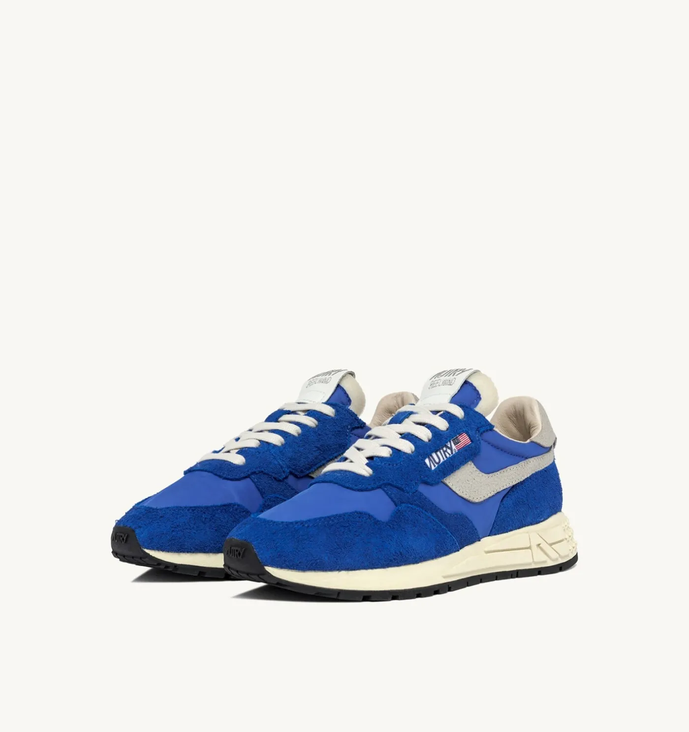 SNEAKERS REELWIND LOW IN NYLON E SUEDE BLU