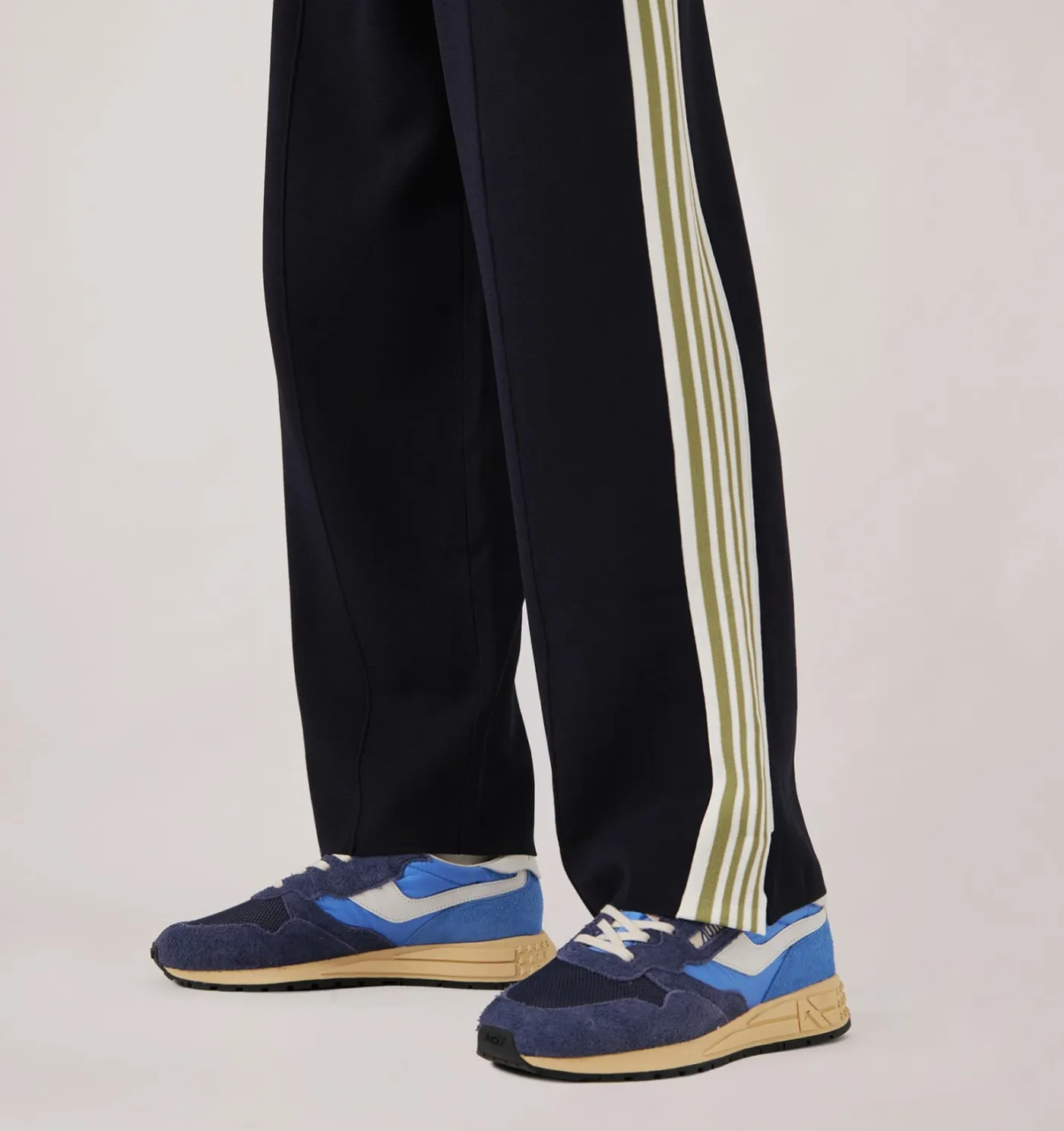 SNEAKERS REELWIND LOW IN NYLON E SUEDE BLUETTE E DIGITAL BLU