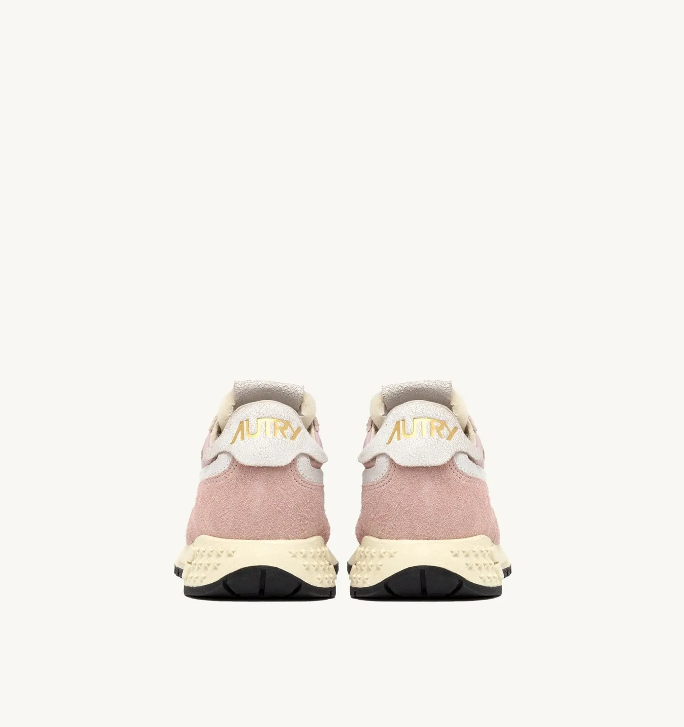 REELWIND LOW IN NYLON E SUEDE COLORE BIANCO E POWDER PINK