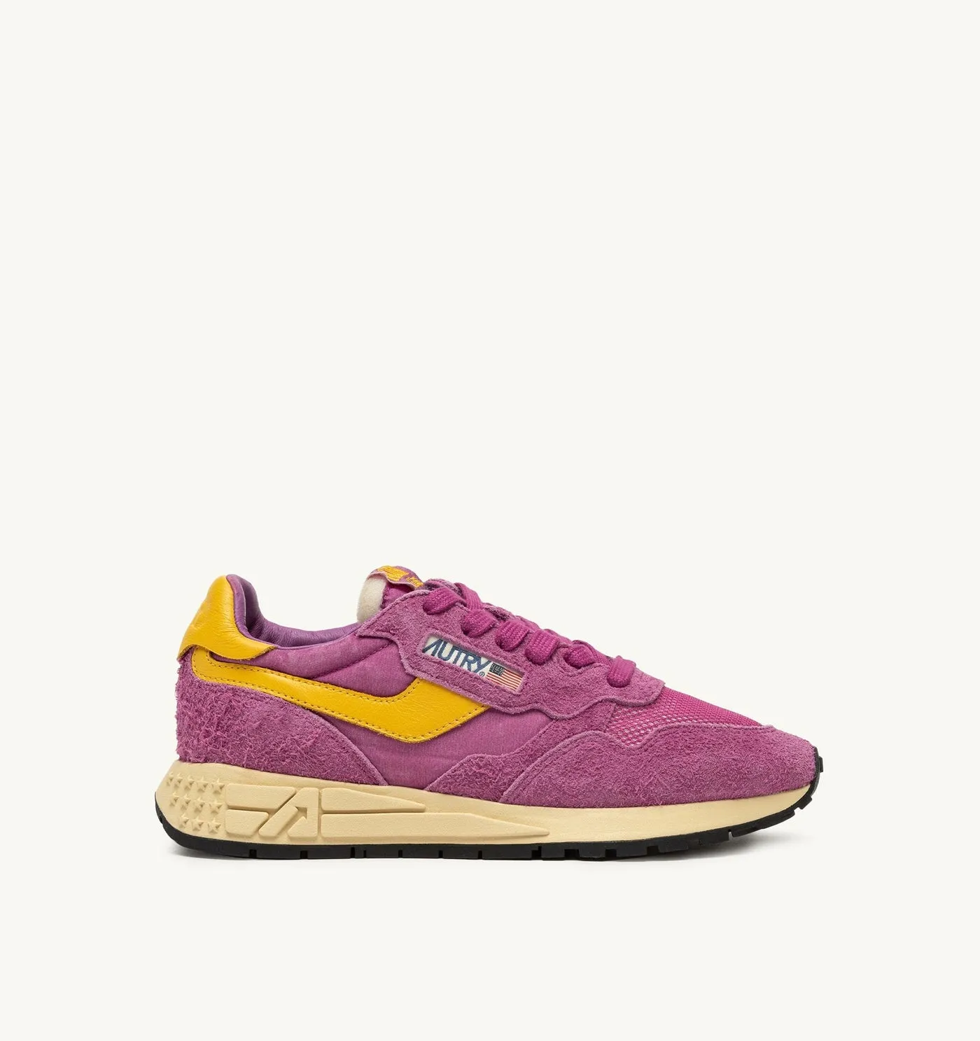 REELWIND LOW IN NYLON E SUEDE COLORE ROSÈ SORBET E CALENDULA