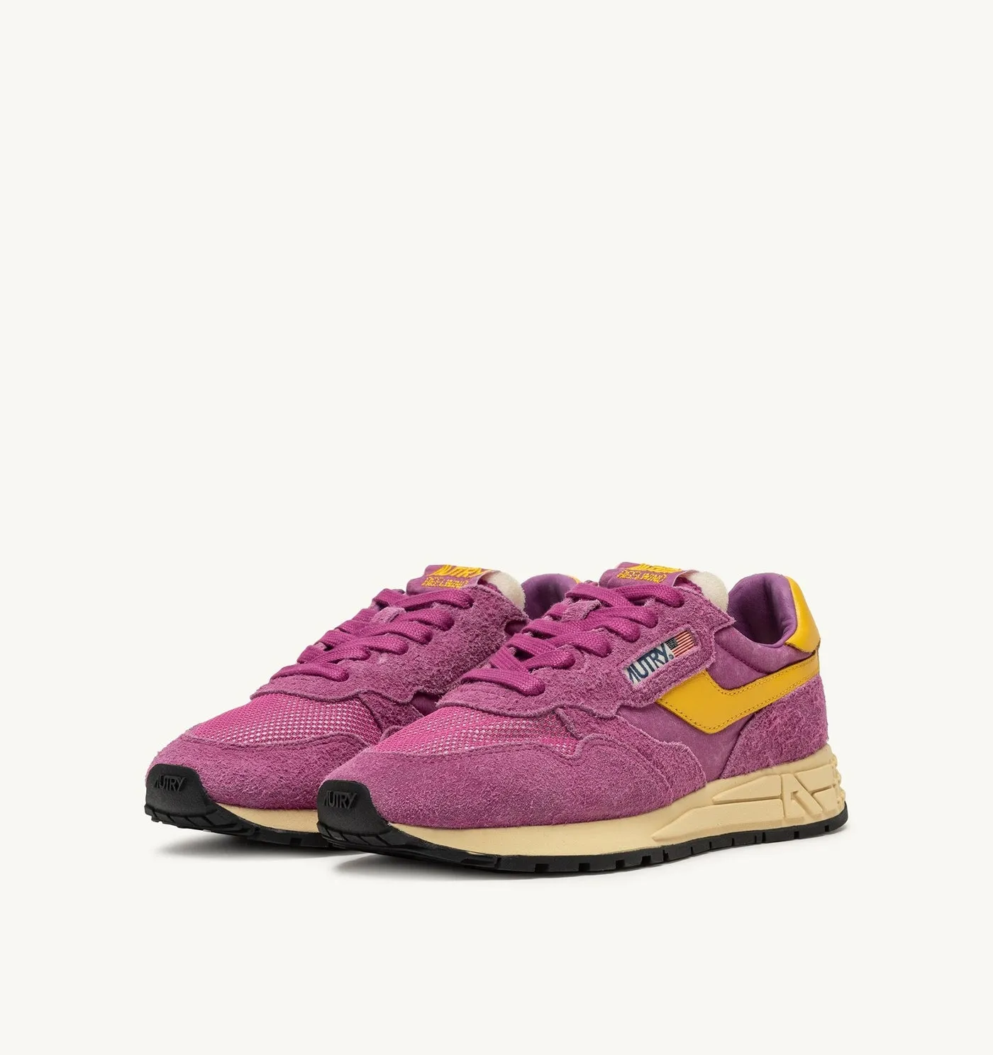 REELWIND LOW IN NYLON E SUEDE COLORE ROSÈ SORBET E CALENDULA