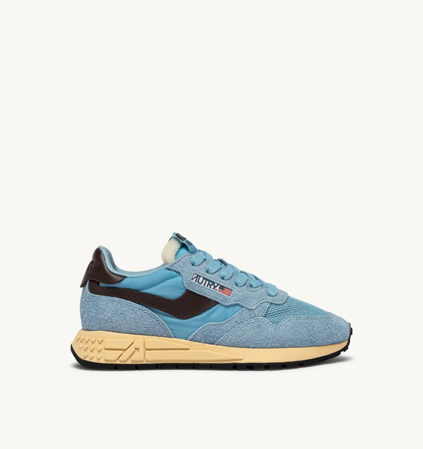 SNEAKERS REELWIND LOW IN NYLON E SUEDE FORGET ME NOT E BRACKEN
