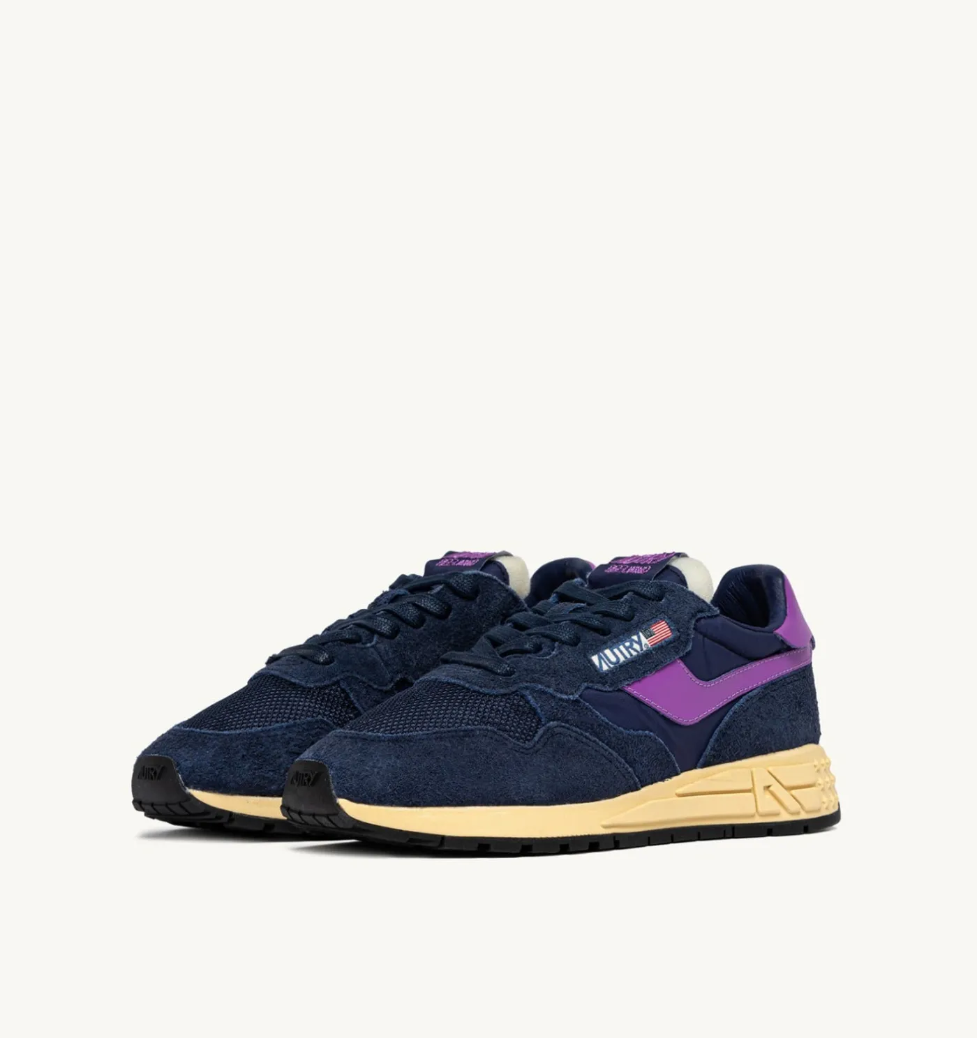SNEAKERS REELWIND LOW IN NYLON E SUEDE NAVY E DEWBERRY
