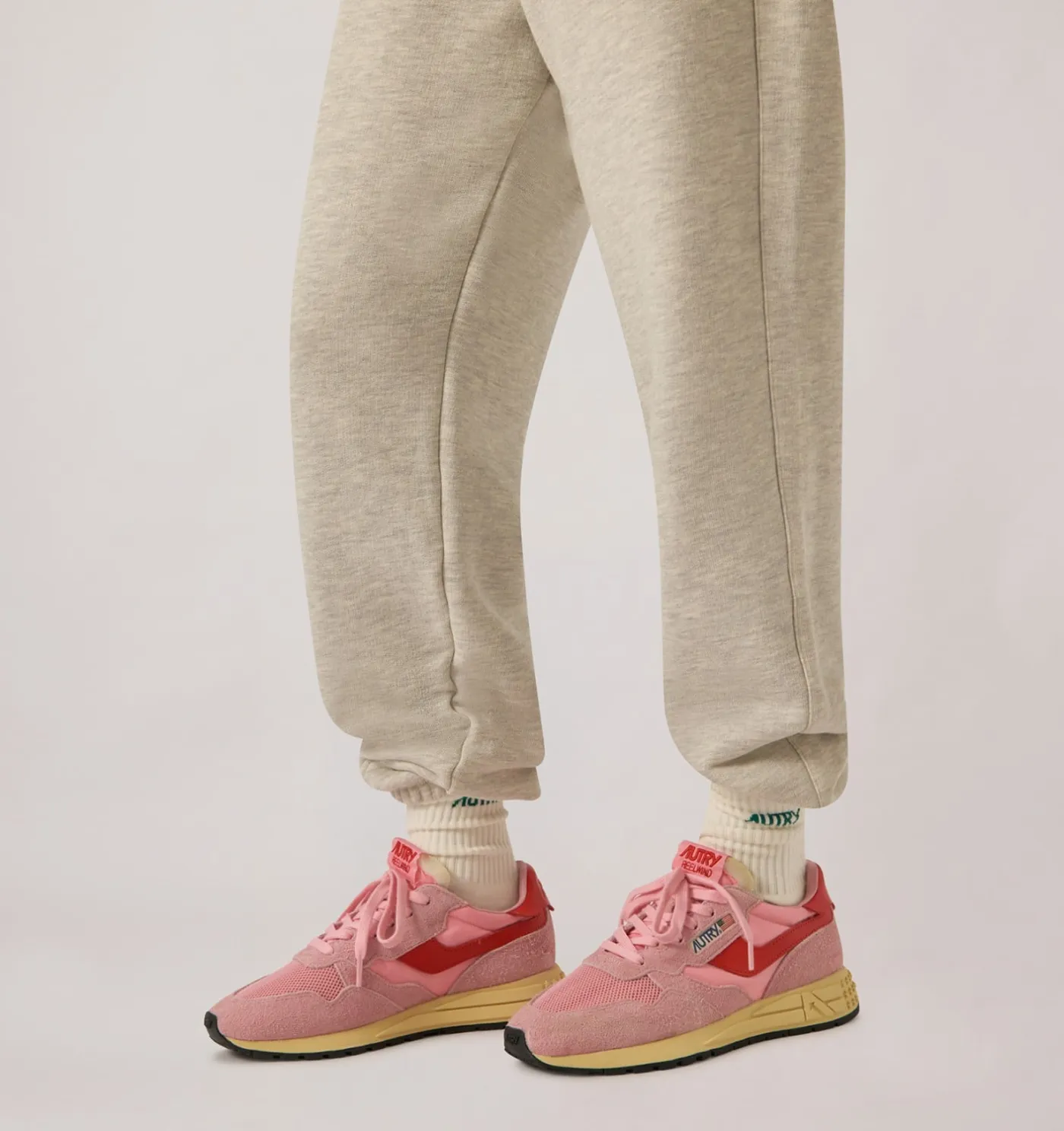 SNEAKERS REELWIND LOW IN NYLON E SUEDE PINK CHERUB E FLAME SCARLET