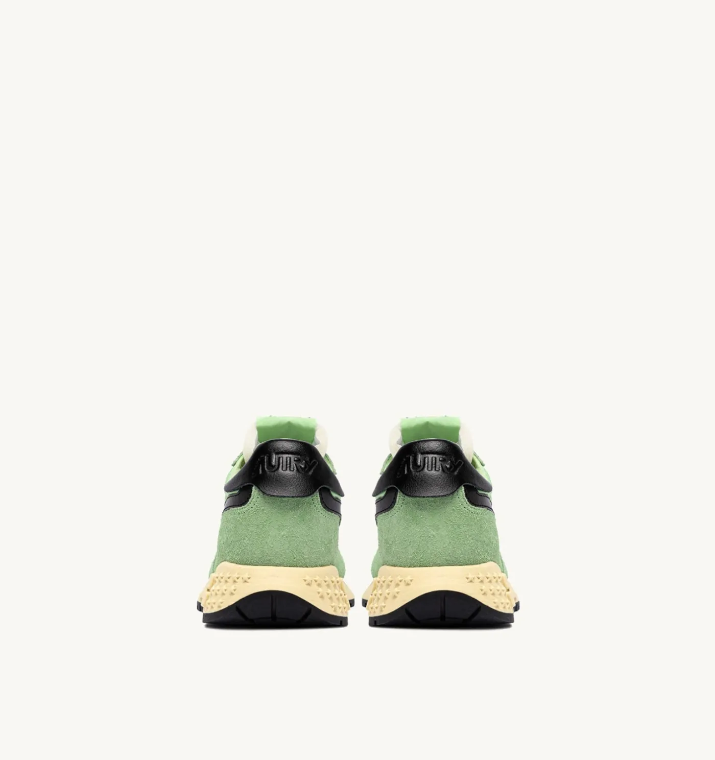 SNEAKERS REELWIND LOW IN NYLON E SUEDE PISTACCHIO E NERO