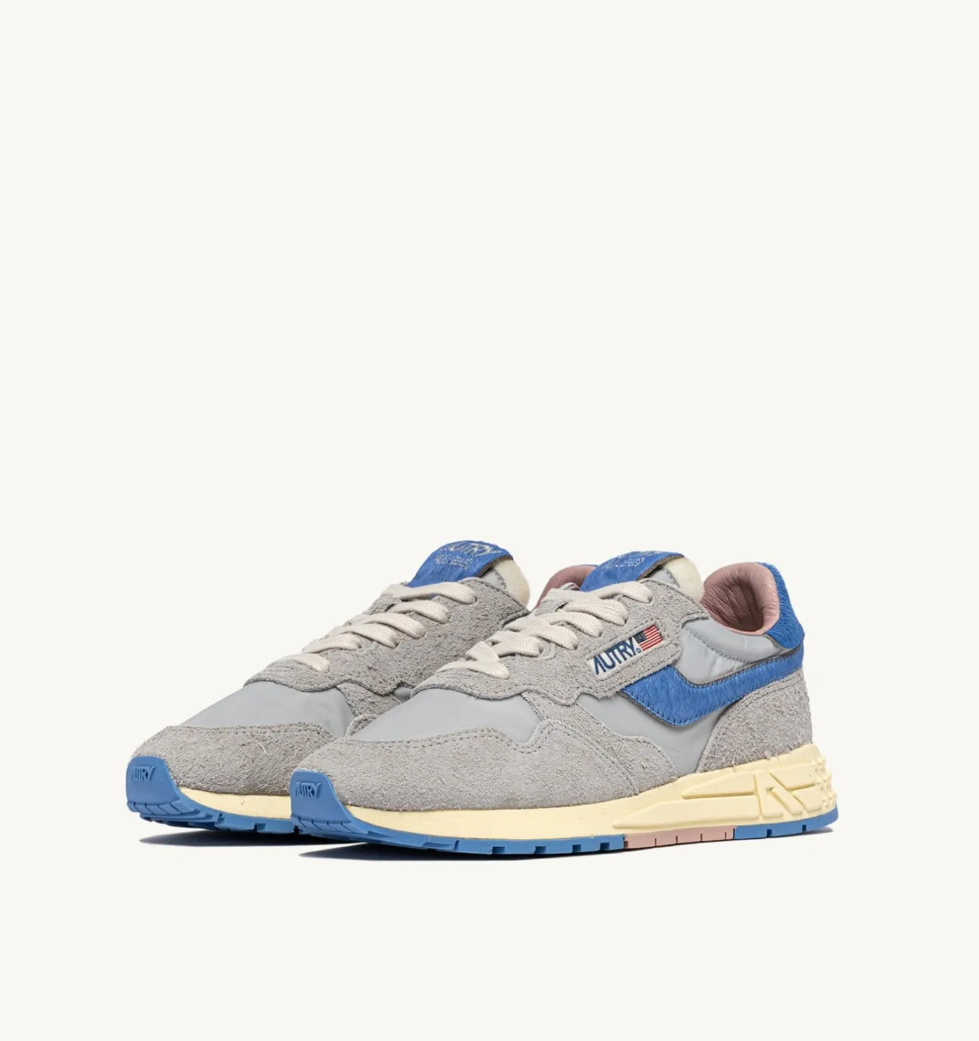 SNEAKERS REELWIND LOW IN NYLON E SUEDE VAPOR E DELLA ROBBIA BLUE