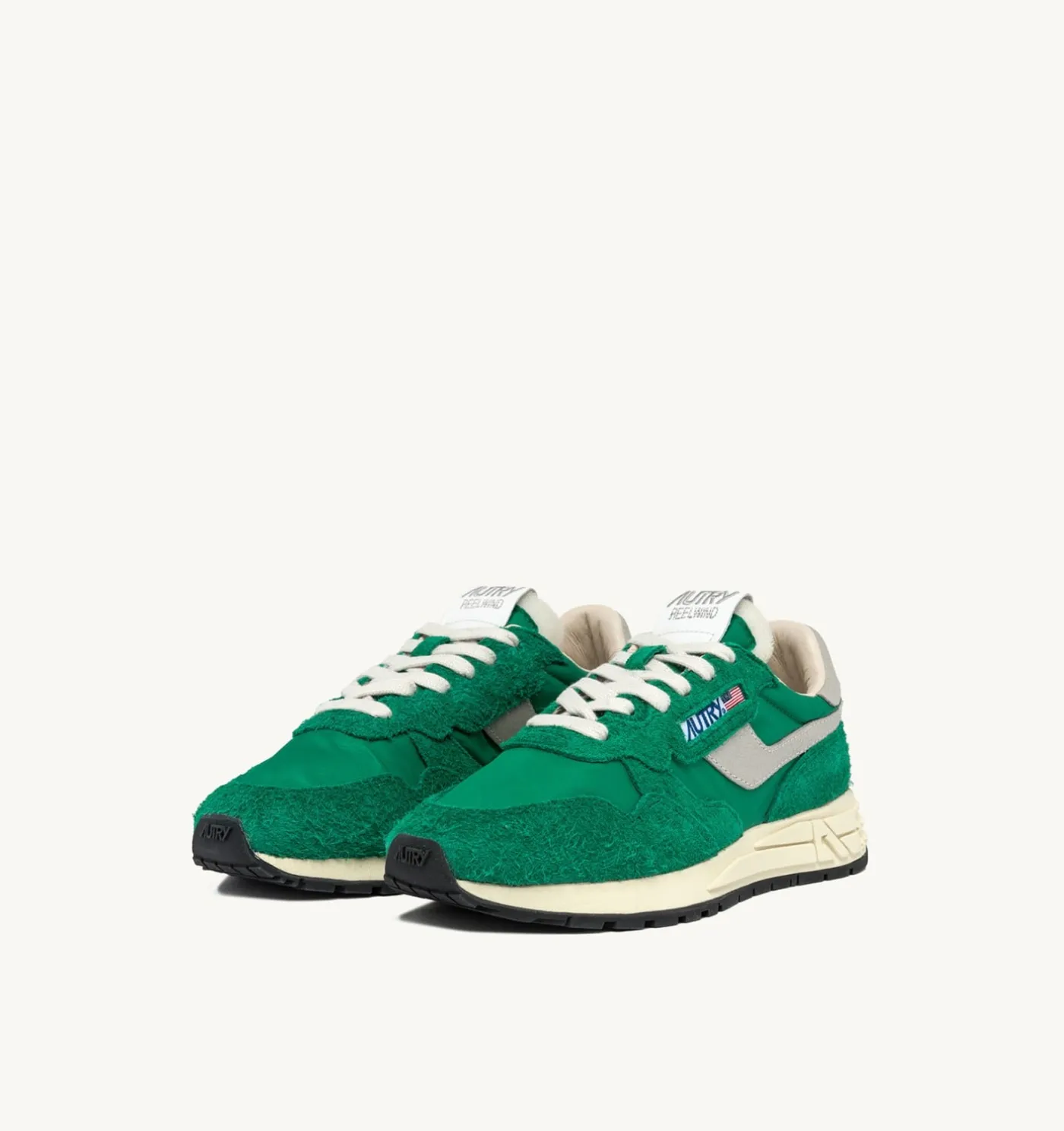 SNEAKERS REELWIND LOW IN NYLON E SUEDE VERDE